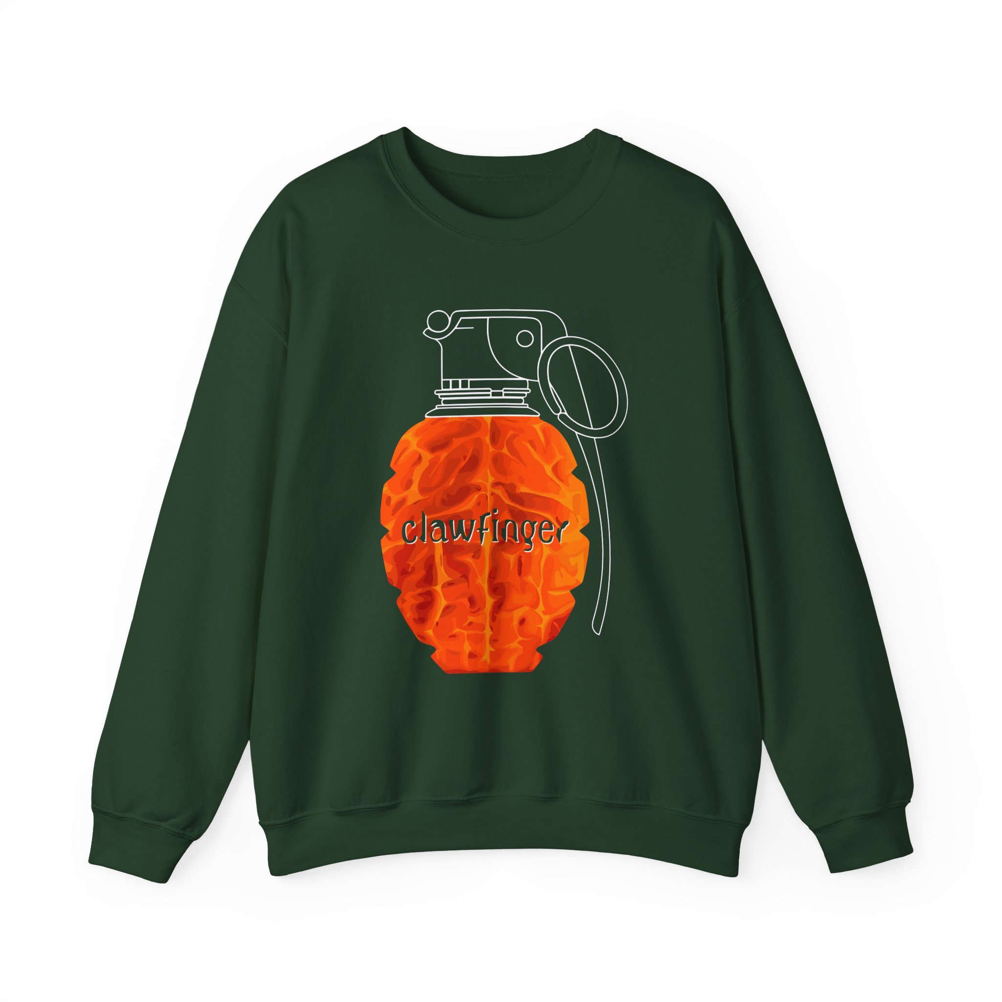 Clawfinger Use Your Brain Unisex Heavy Blend™ Crewneck Sweatshirt - Image 7