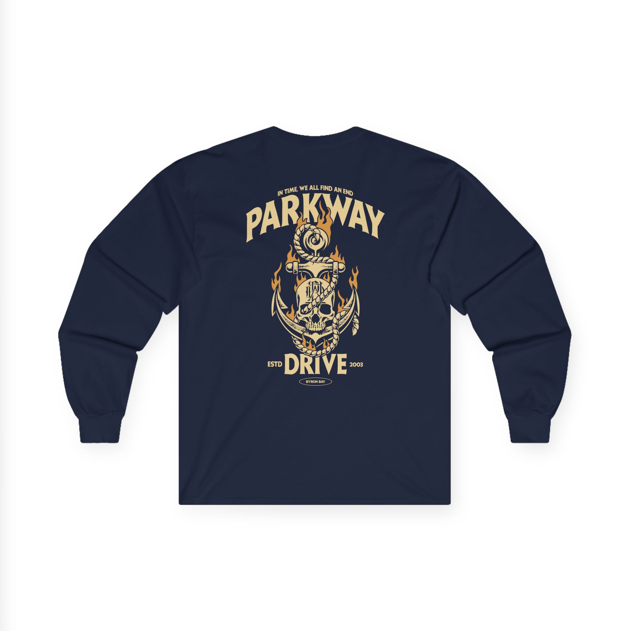 Parkway Drive Skull & Anchor Unisex Ultra Cotton Long Sleeve Tee - Image 12