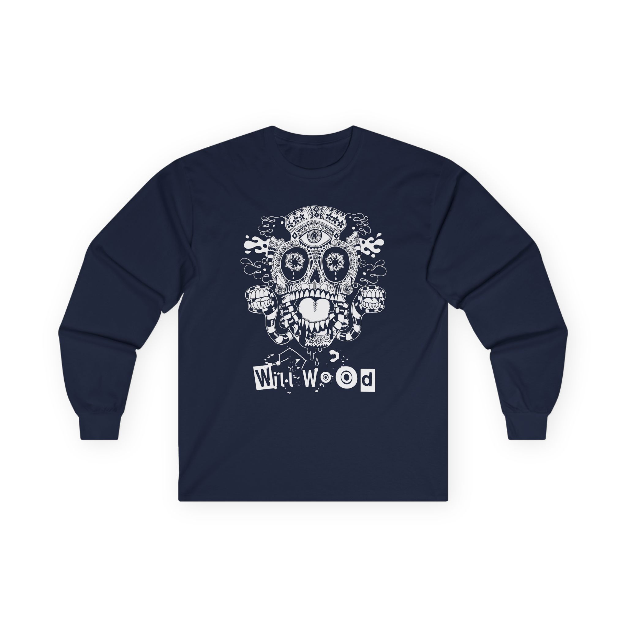 Will Wood Host Skull Unisex Ultra Cotton Long Sleeve Tee - Image 11