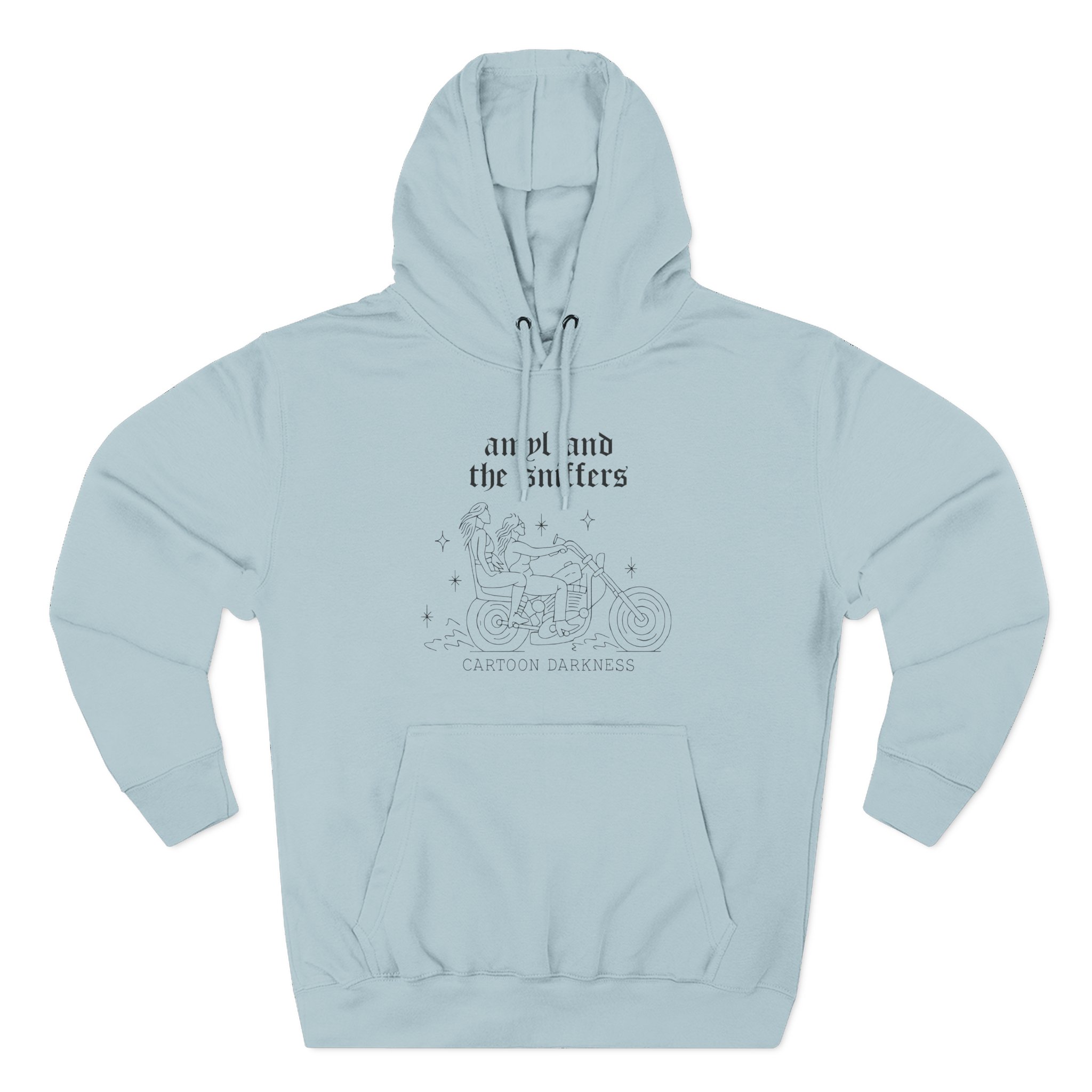 Amyl and the Sniffers Motorbike Three-Panel Fleece Hoodie - Image 11