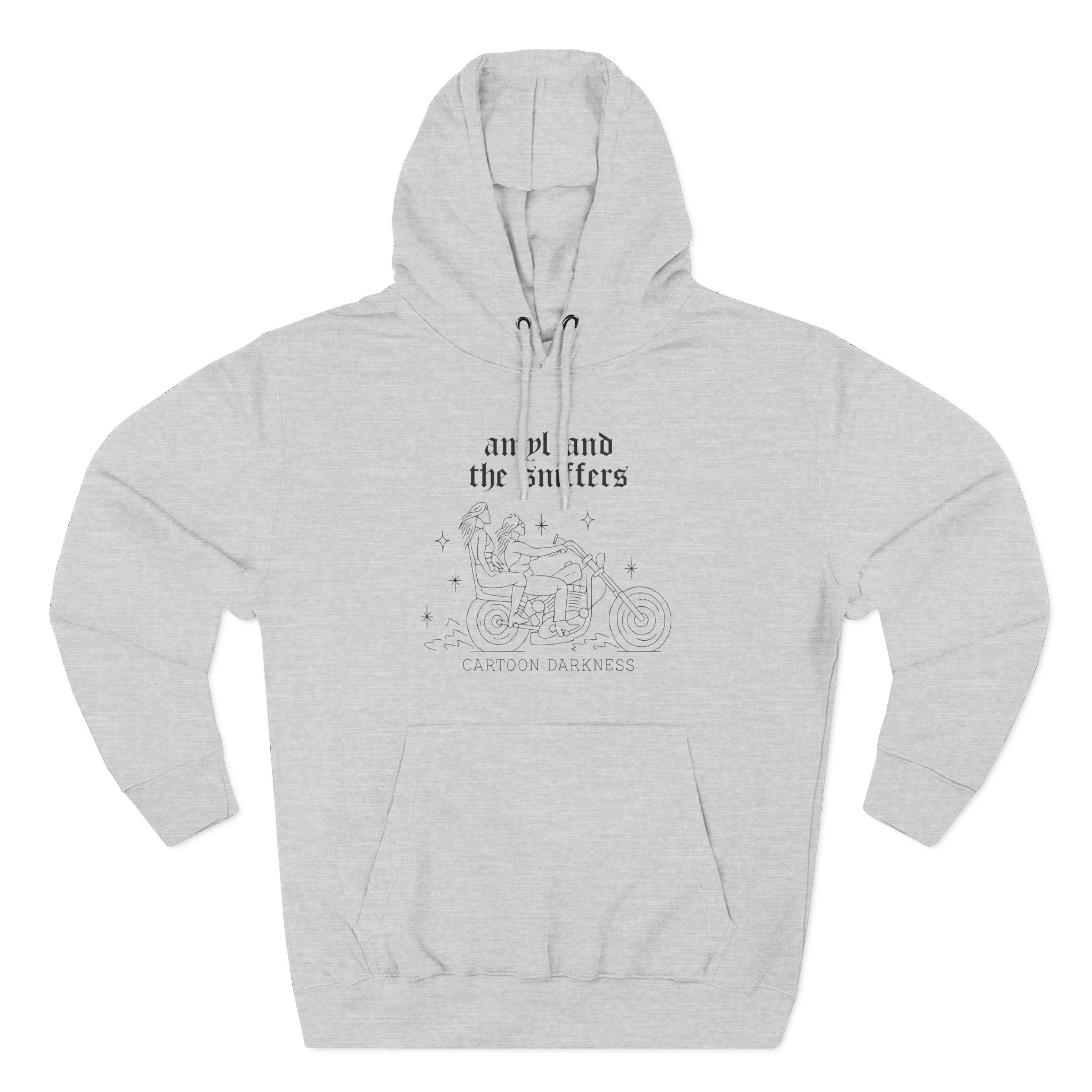 Amyl and the Sniffers Motorbike Three-Panel Fleece Hoodie - Image 3