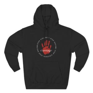 Clawfinger Stop Racism Stop Violence Three-Panel Fleece Hoodie