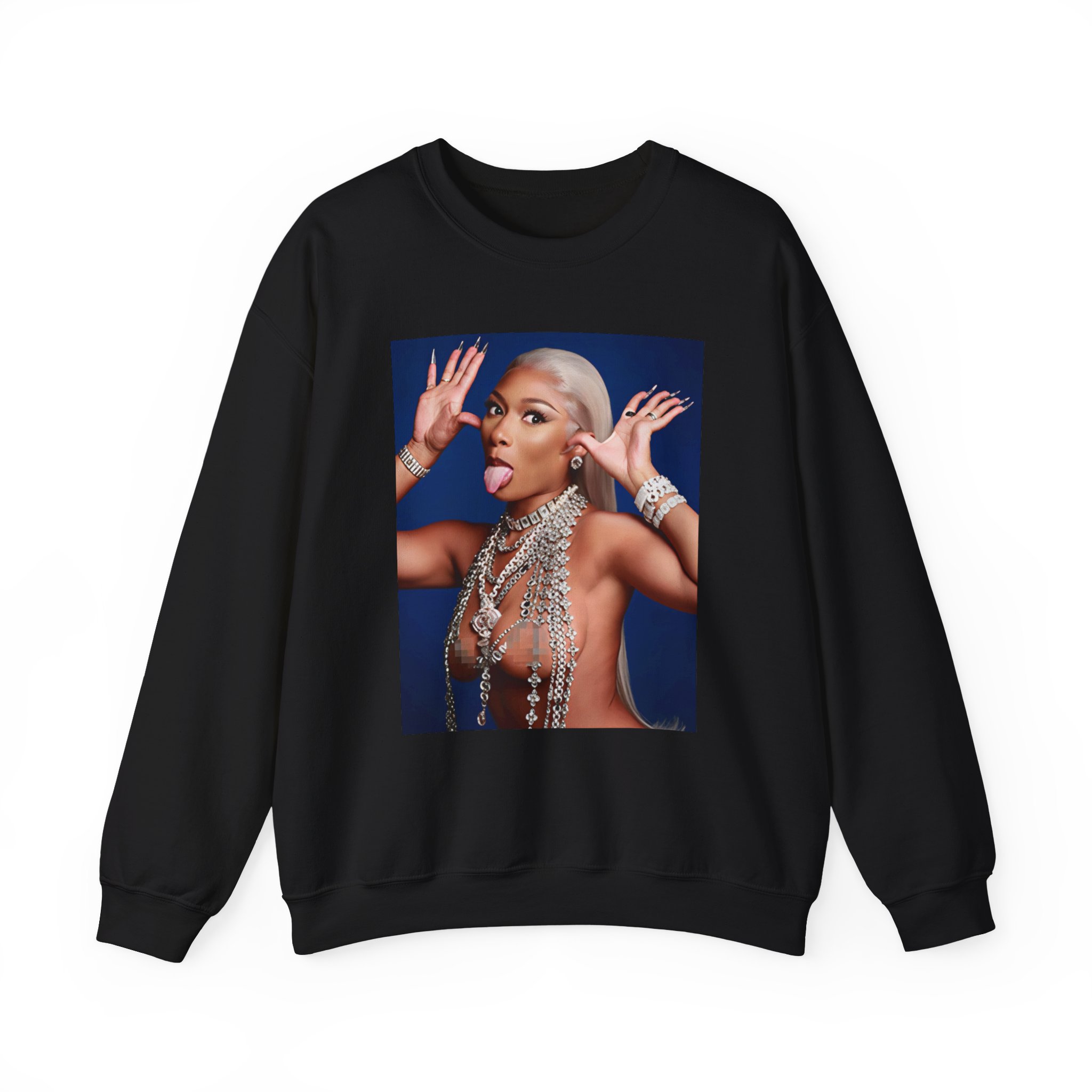 Megan Thee Stallion Hiss Tina Snow Unisex Heavy Blend™ Crewneck Sweatshirt