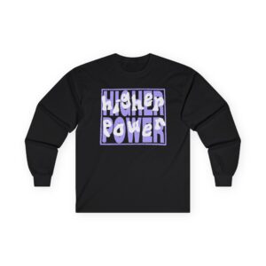 Higher Power Purple Logo Unisex Ultra Cotton Long Sleeve Tee
