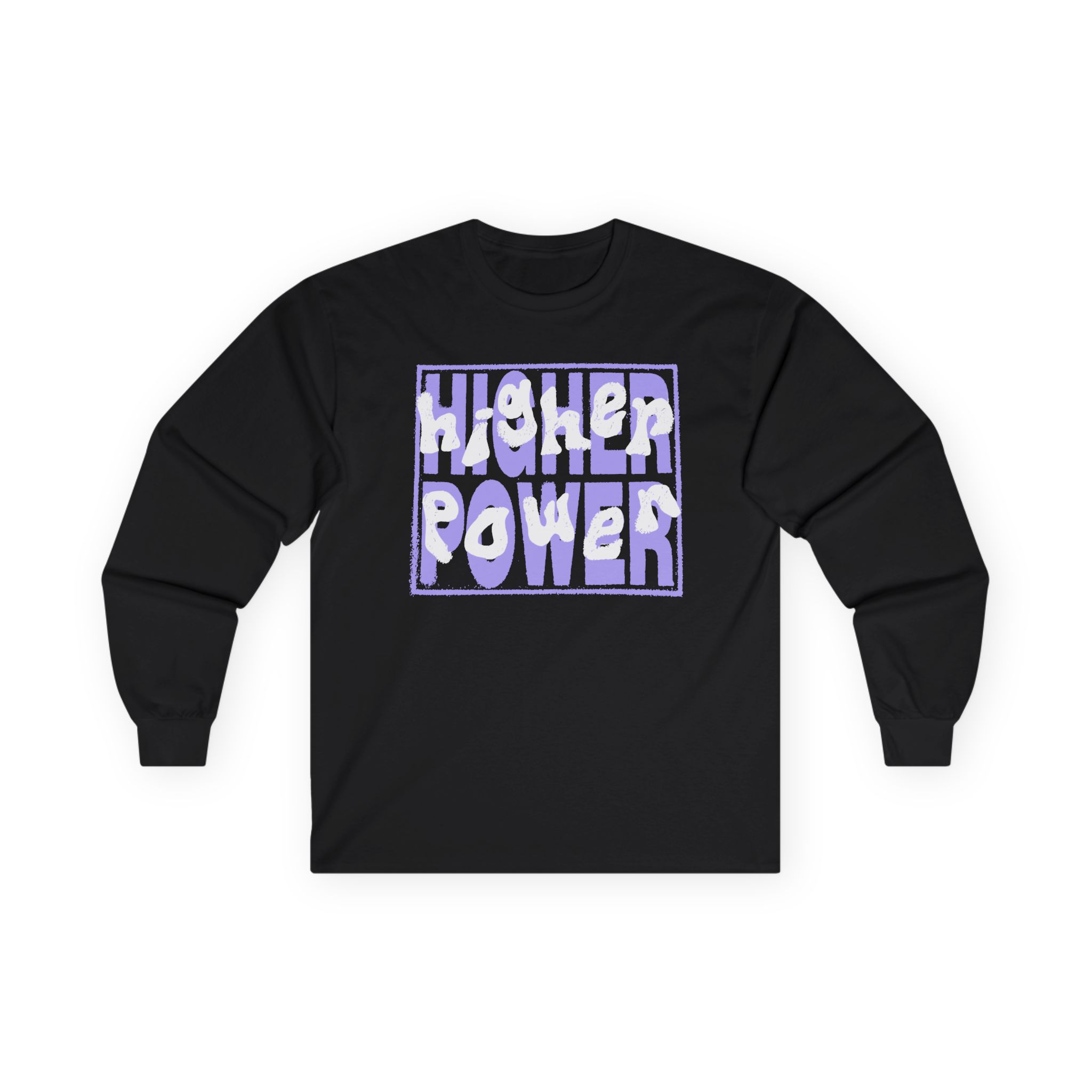 Higher Power Purple Logo Unisex Ultra Cotton Long Sleeve Tee