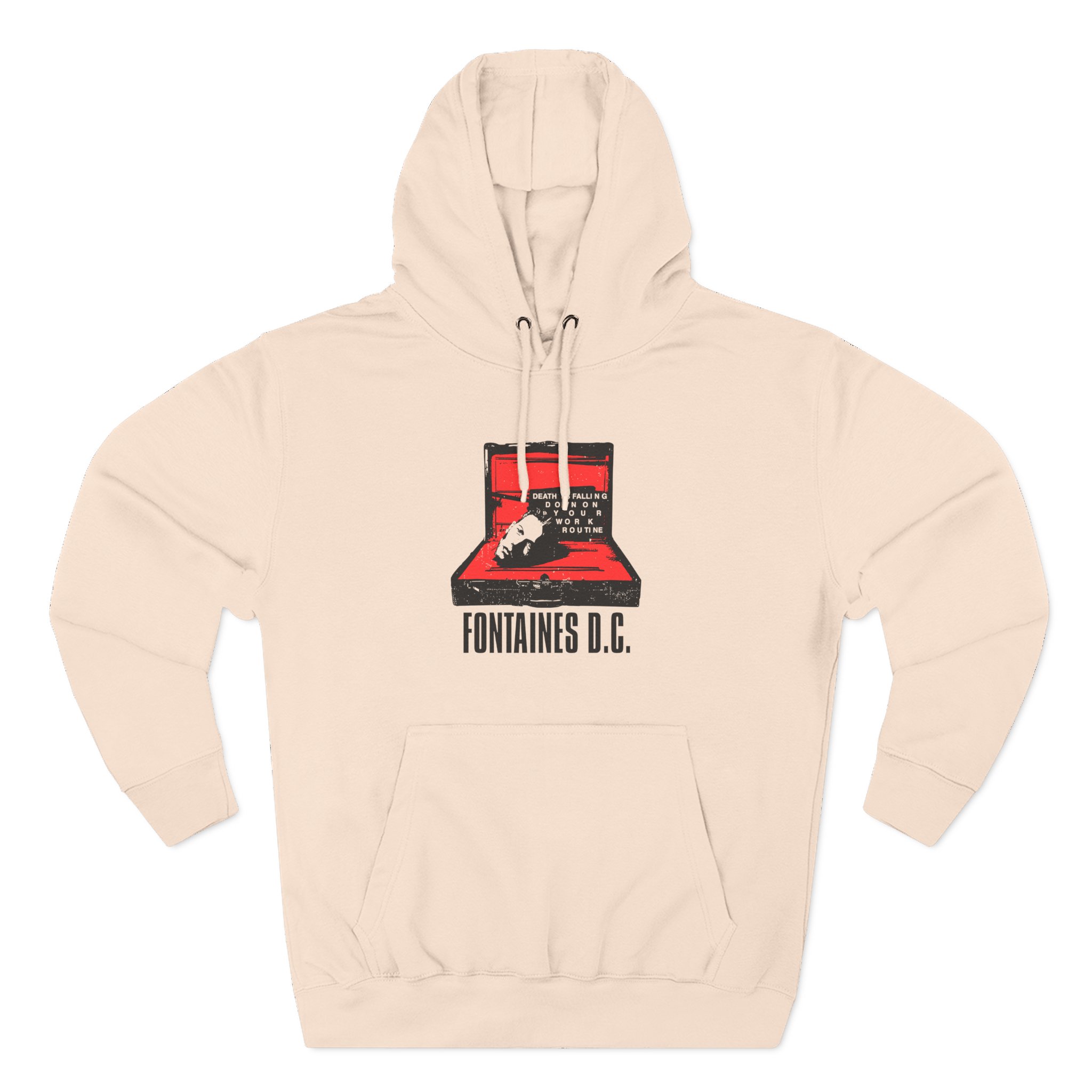 Fontaines Death Is Falling Down On Your Work Routine Three-Panel Fleece Hoodie - Image 7