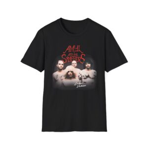 Amyl and the Sniffers Band Photo Logo Unisex Softstyle T-Shirt