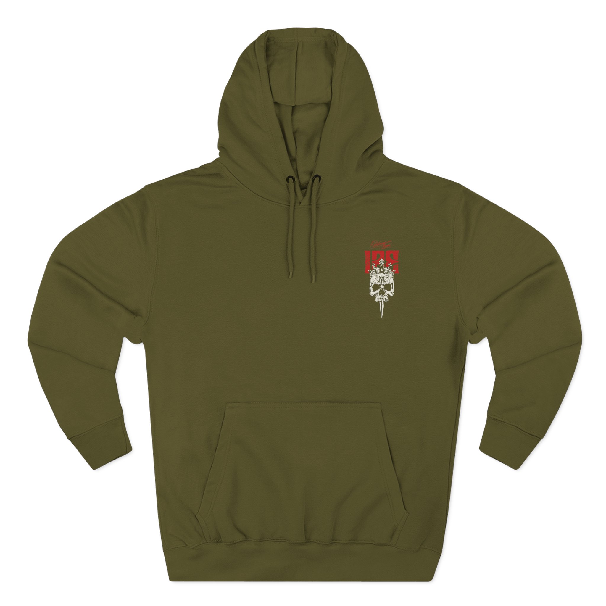 Parkway Drive IRE Skull Three-Panel Fleece Hoodie - Image 3