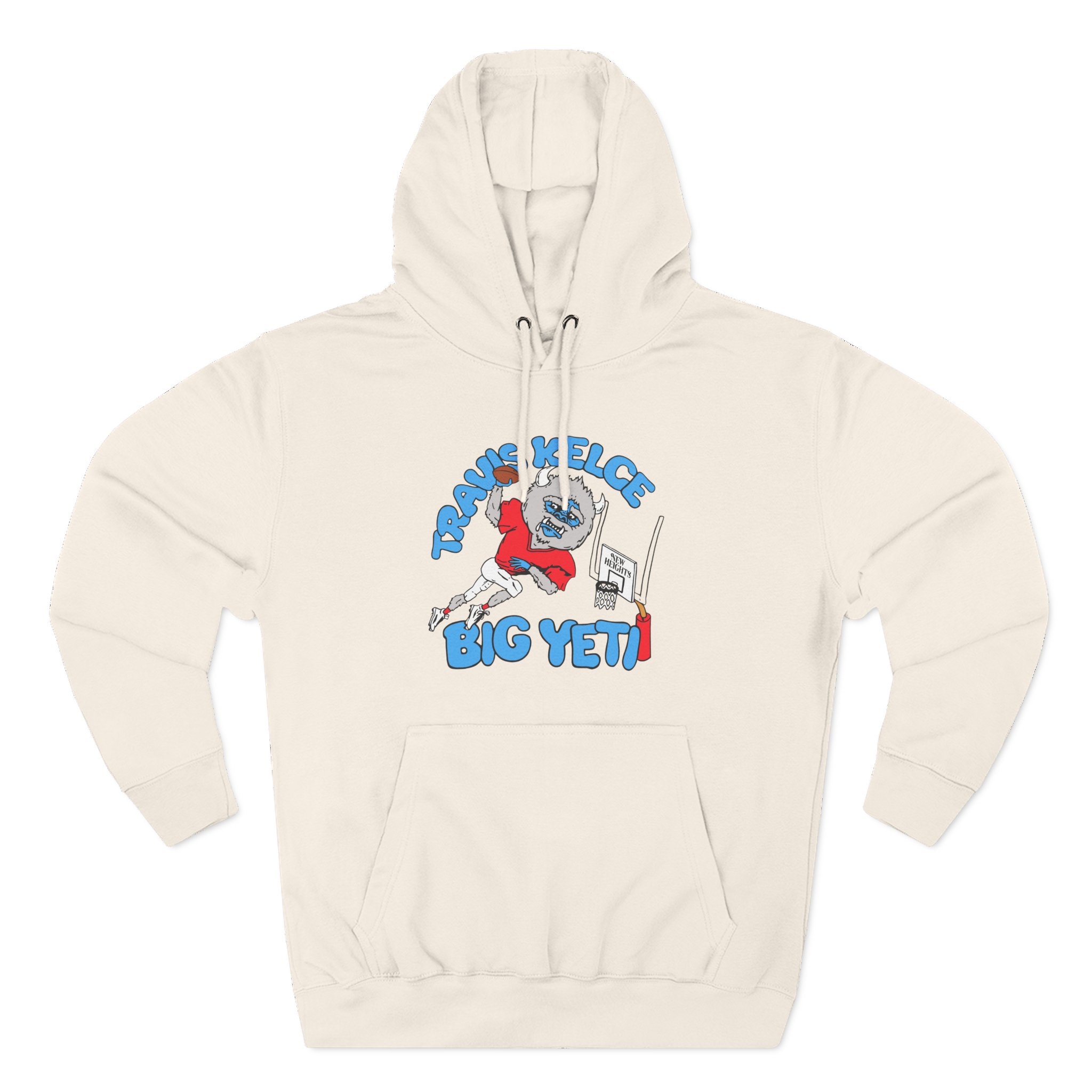 New Heights Travis Kelce Big Yeti Three-Panel Fleece Hoodie