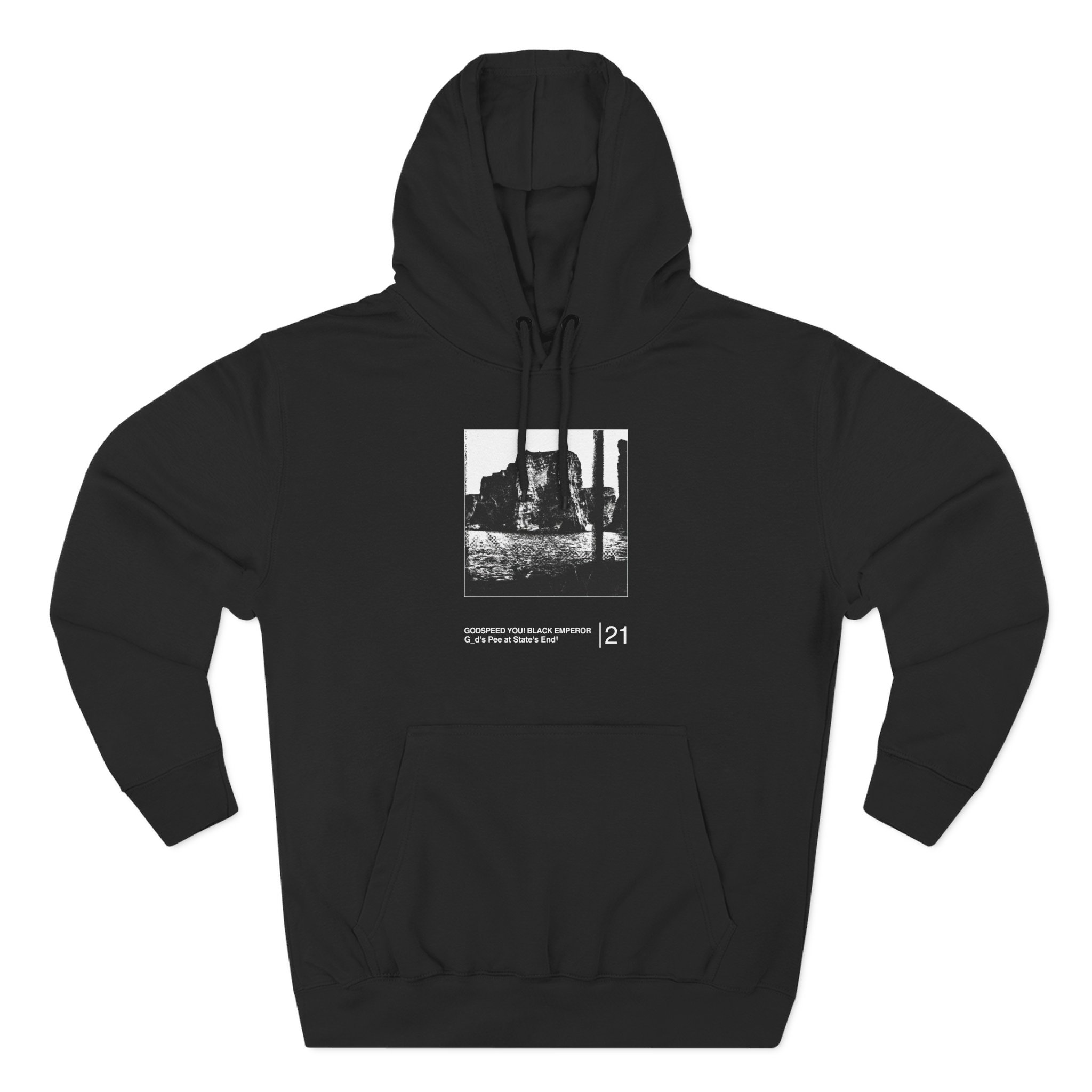 Godspeed You! Black Emperor God's Pee at State's End! Three-Panel Fleece Hoodie - Image 3