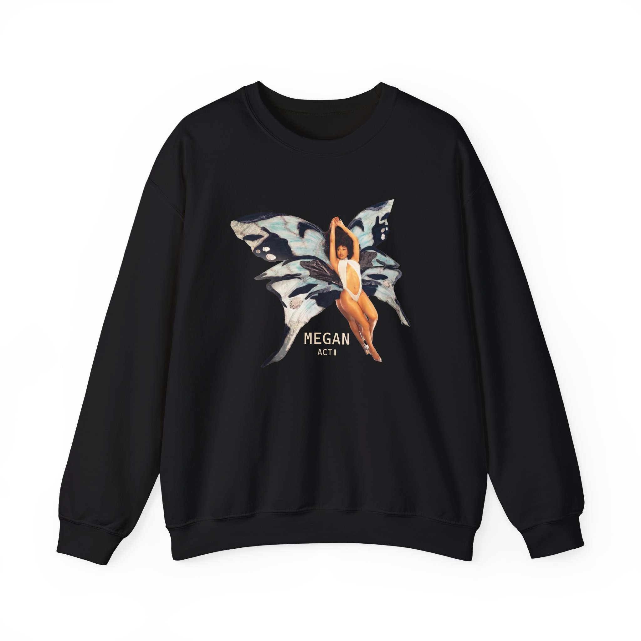 Megan Thee Stallion Butterfly Unisex Heavy Blend™ Crewneck Sweatshirt