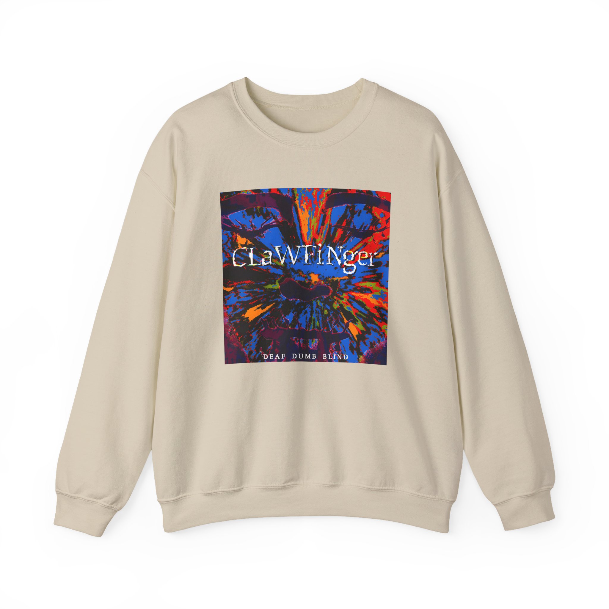 Clawfinger Deaf Dumb Blind 2 Album Cover Unisex Heavy Blend™ Crewneck Sweatshirt - Image 5