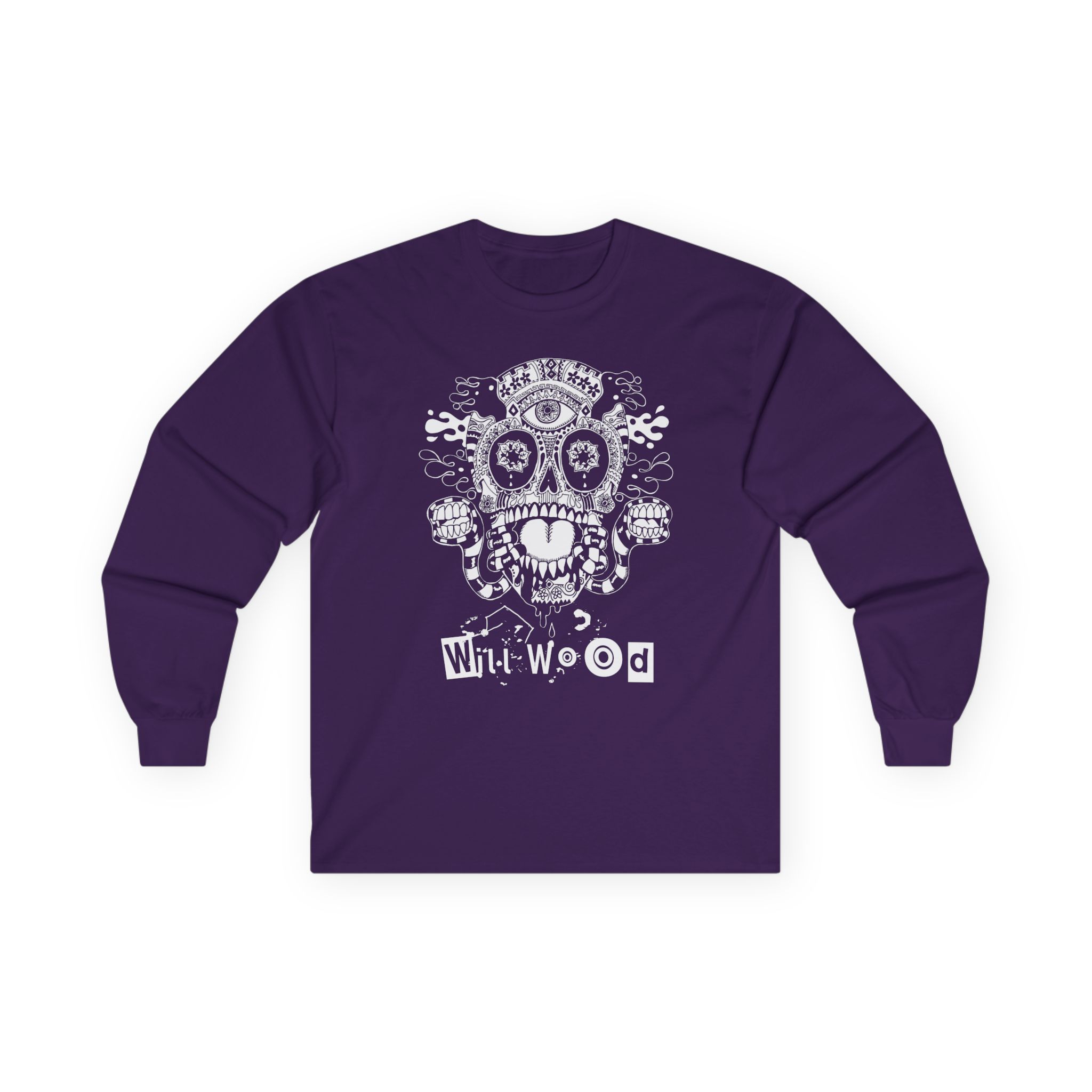 Will Wood Host Skull Unisex Ultra Cotton Long Sleeve Tee - Image 13