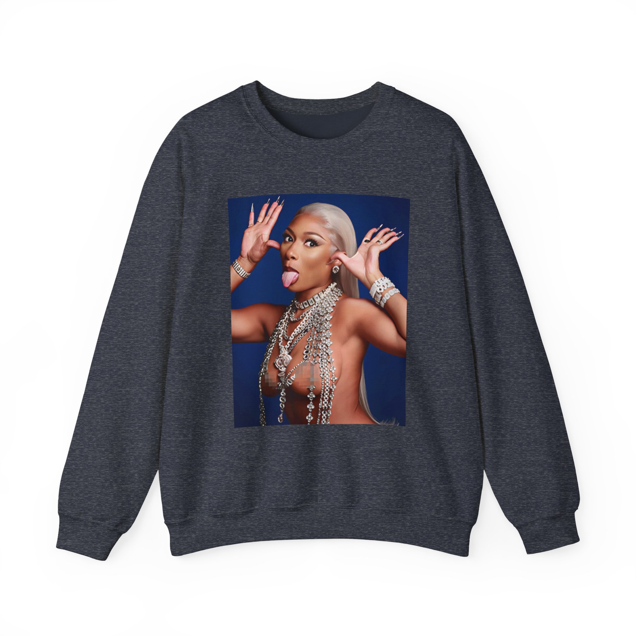 Megan Thee Stallion Hiss Tina Snow Unisex Heavy Blend™ Crewneck Sweatshirt - Image 15