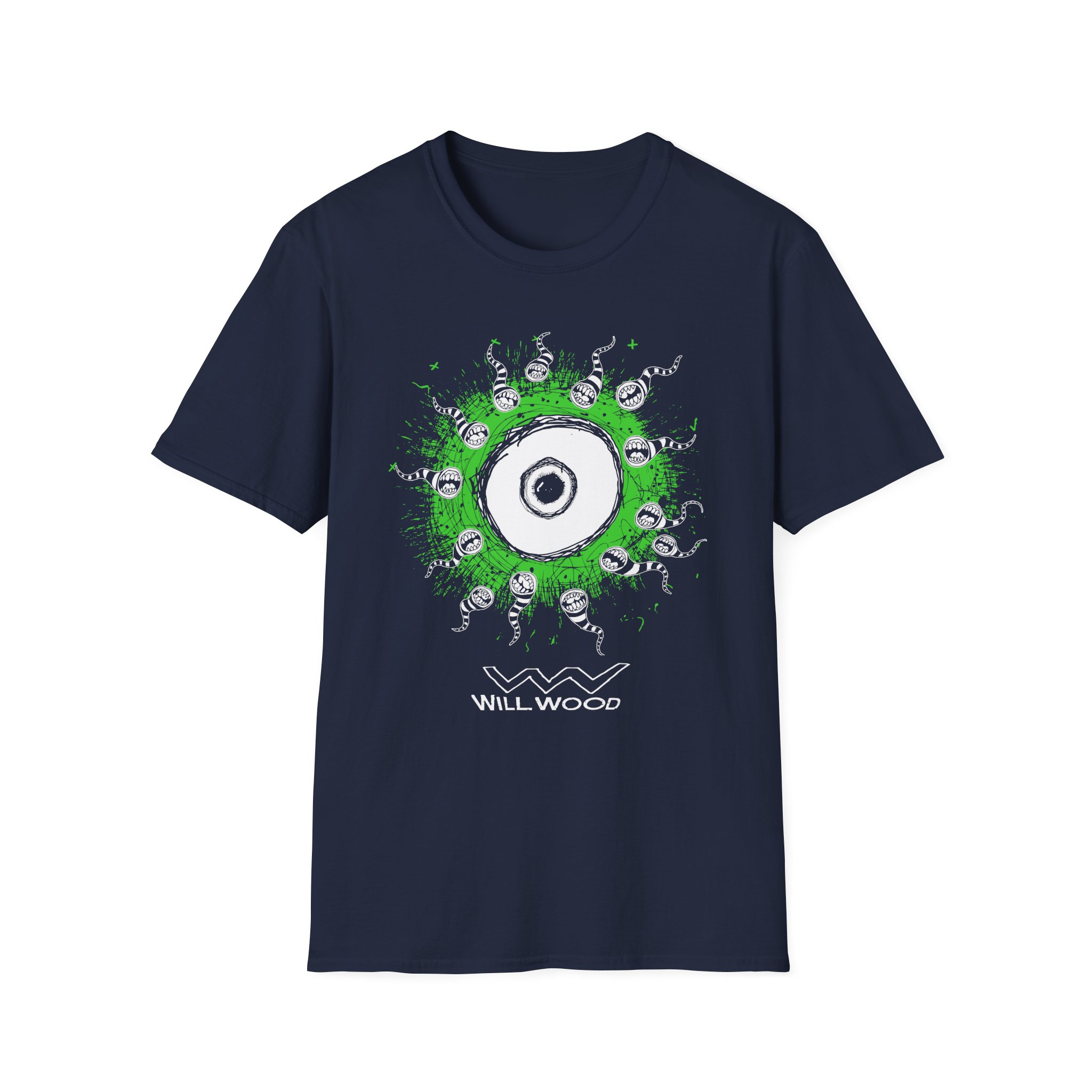 Will Wood Eye Unisex Softstyle T-Shirt - Image 19