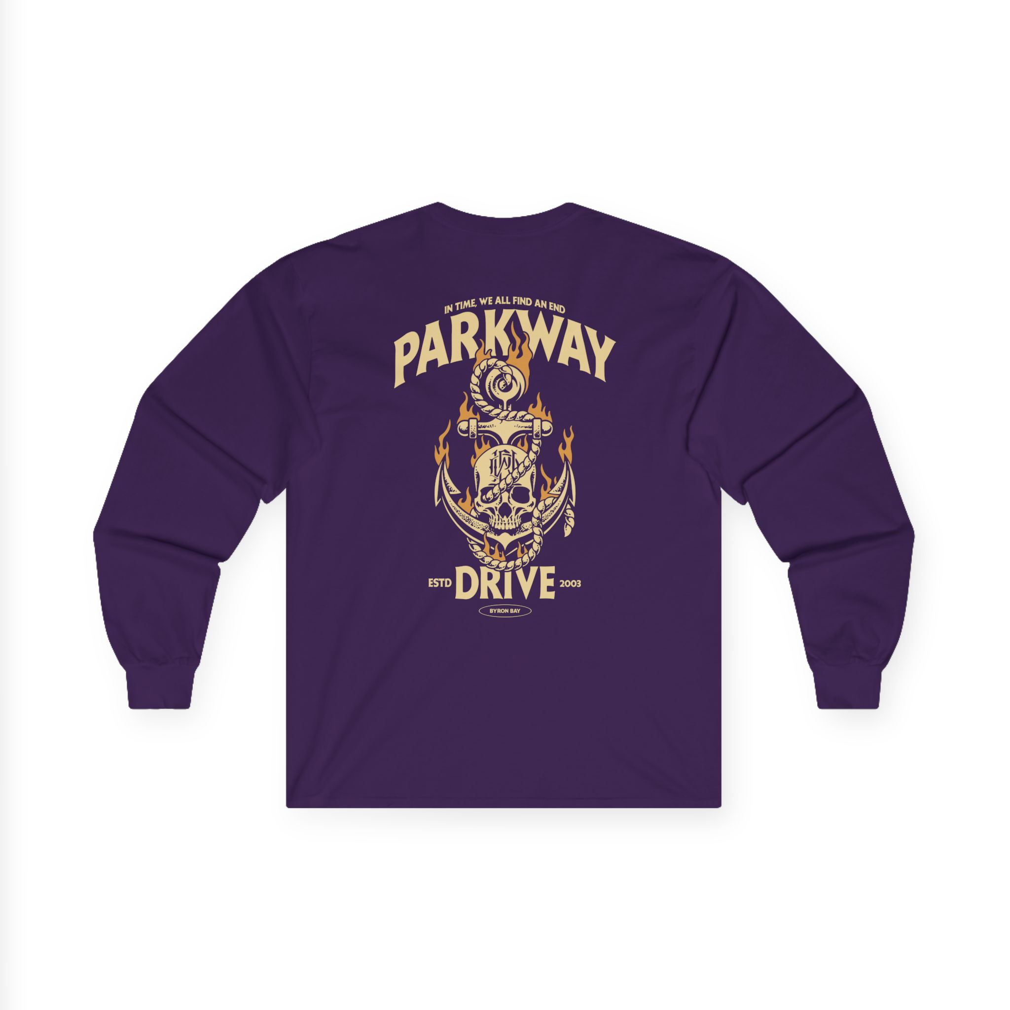 Parkway Drive Skull & Anchor Unisex Ultra Cotton Long Sleeve Tee - Image 14