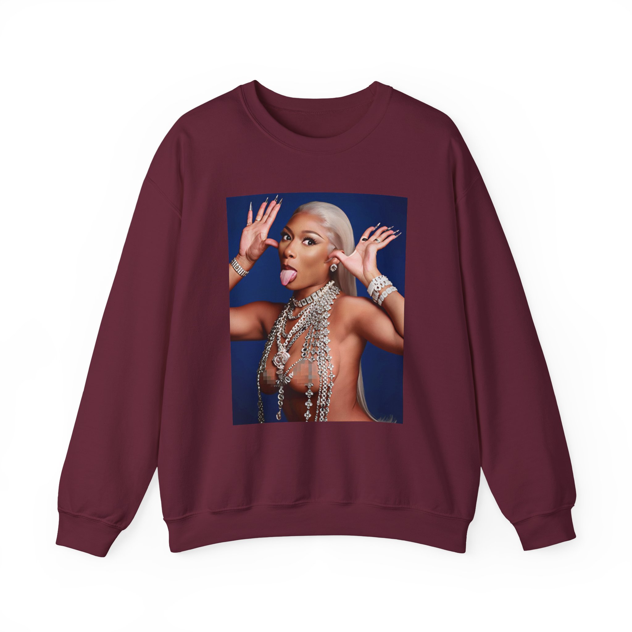 Megan Thee Stallion Hiss Tina Snow Unisex Heavy Blend™ Crewneck Sweatshirt - Image 5