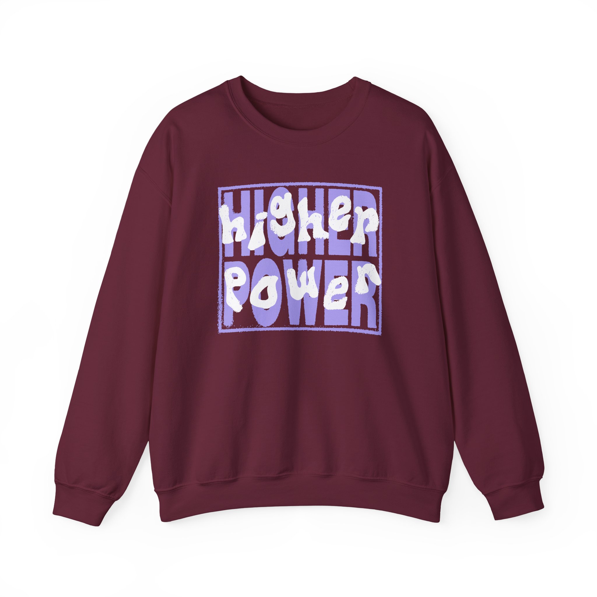 Higher Power Purple Logo Unisex Heavy Blend™ Crewneck Sweatshirt - Image 3