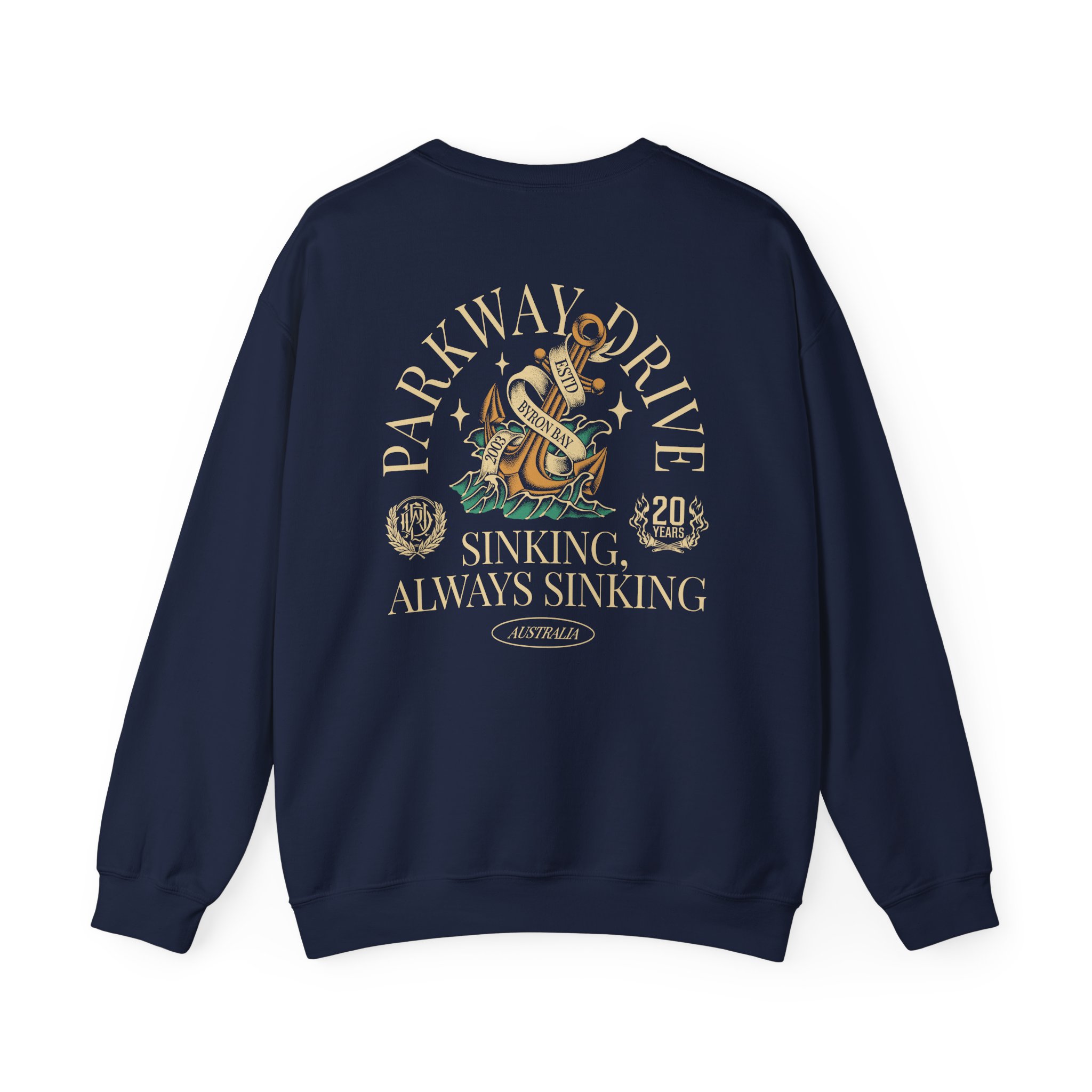 Parkway Drive Boneyards Anchor Unisex Heavy Blend™ Crewneck Sweatshirt - Image 18