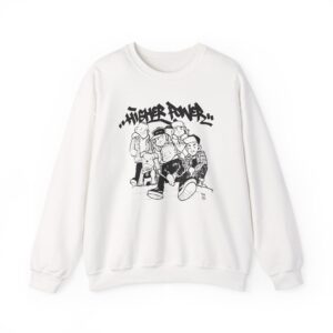 Higher Power Os Ringer Unisex Heavy Blend™ Crewneck Sweatshirt