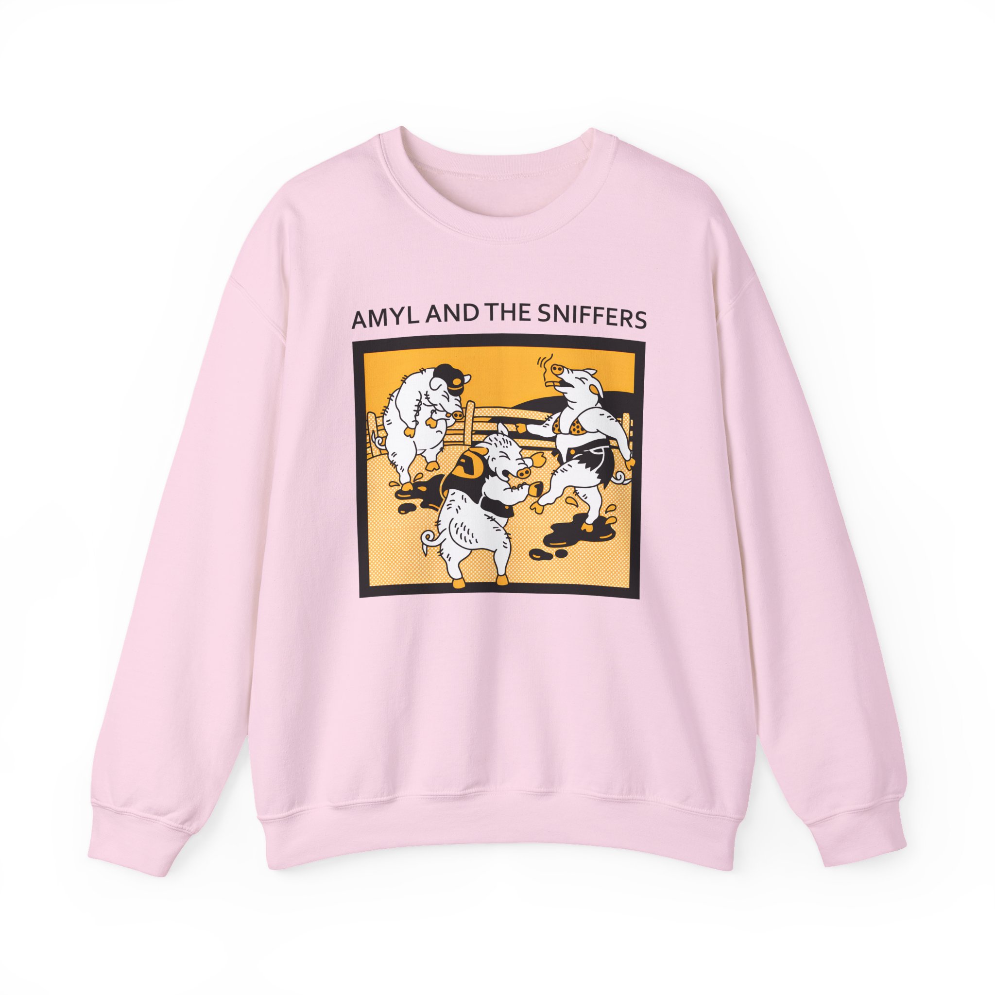 Amyl and the Sniffers Pigs Unisex Heavy Blend™ Crewneck Sweatshirt - Image 13