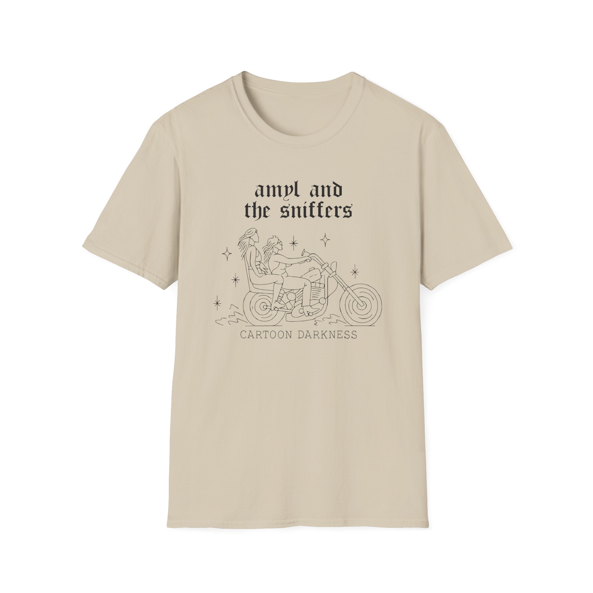 Amyl and the Sniffers Motorbike Unisex Softstyle T-Shirt - Image 3