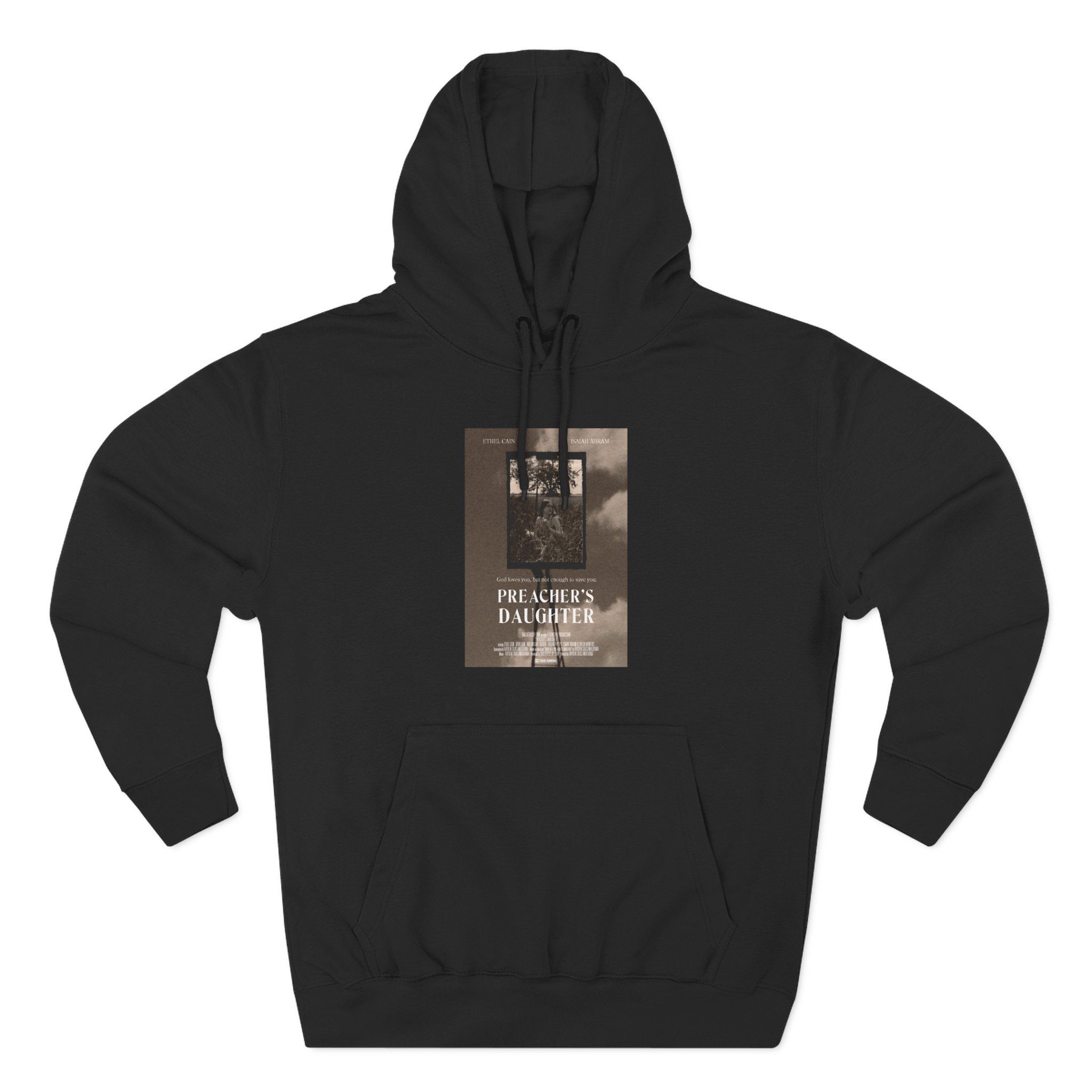 Ethel Cain Preacher's Daughter Movie Poster Three-Panel Fleece Hoodie - Image 9