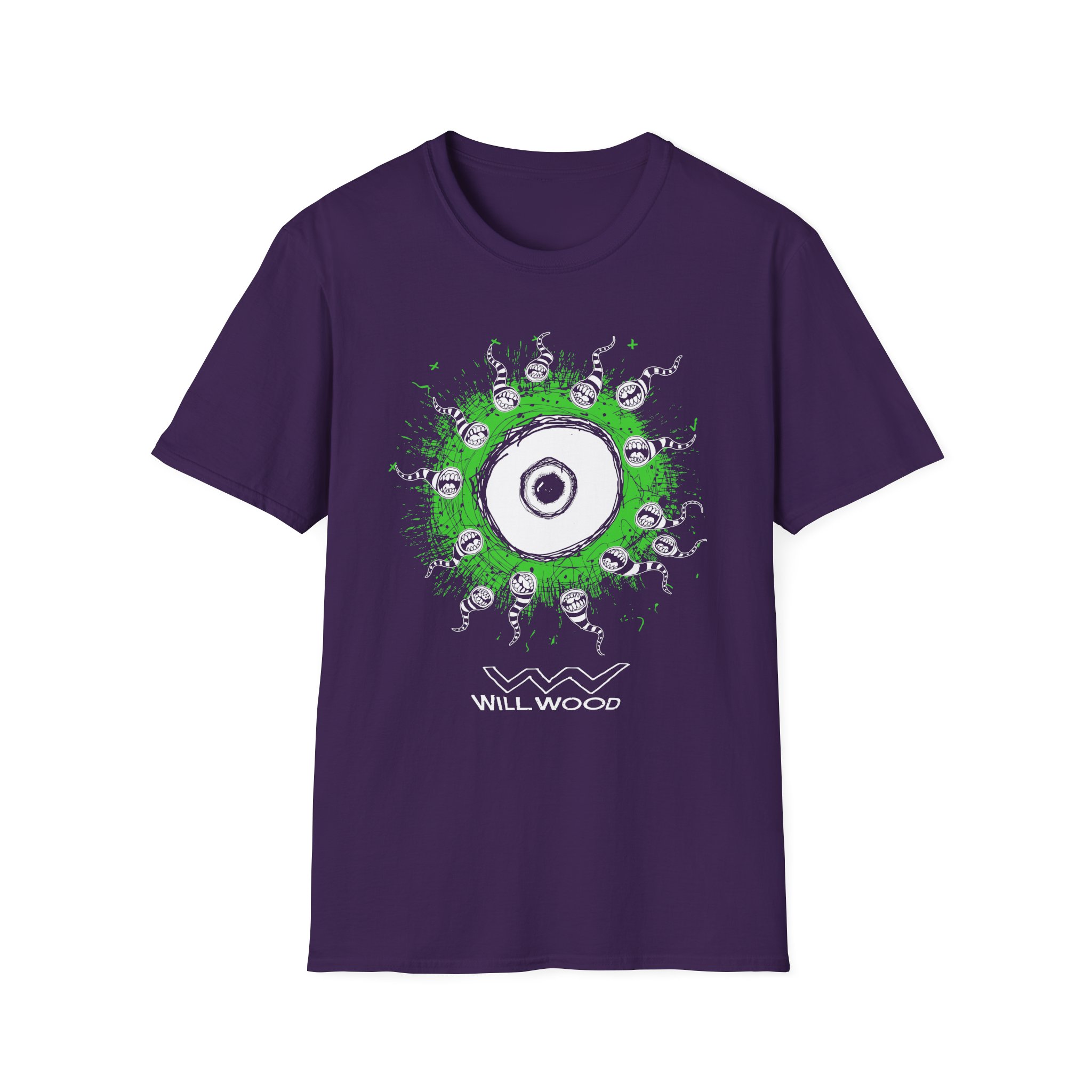 Will Wood Eye Unisex Softstyle T-Shirt - Image 23