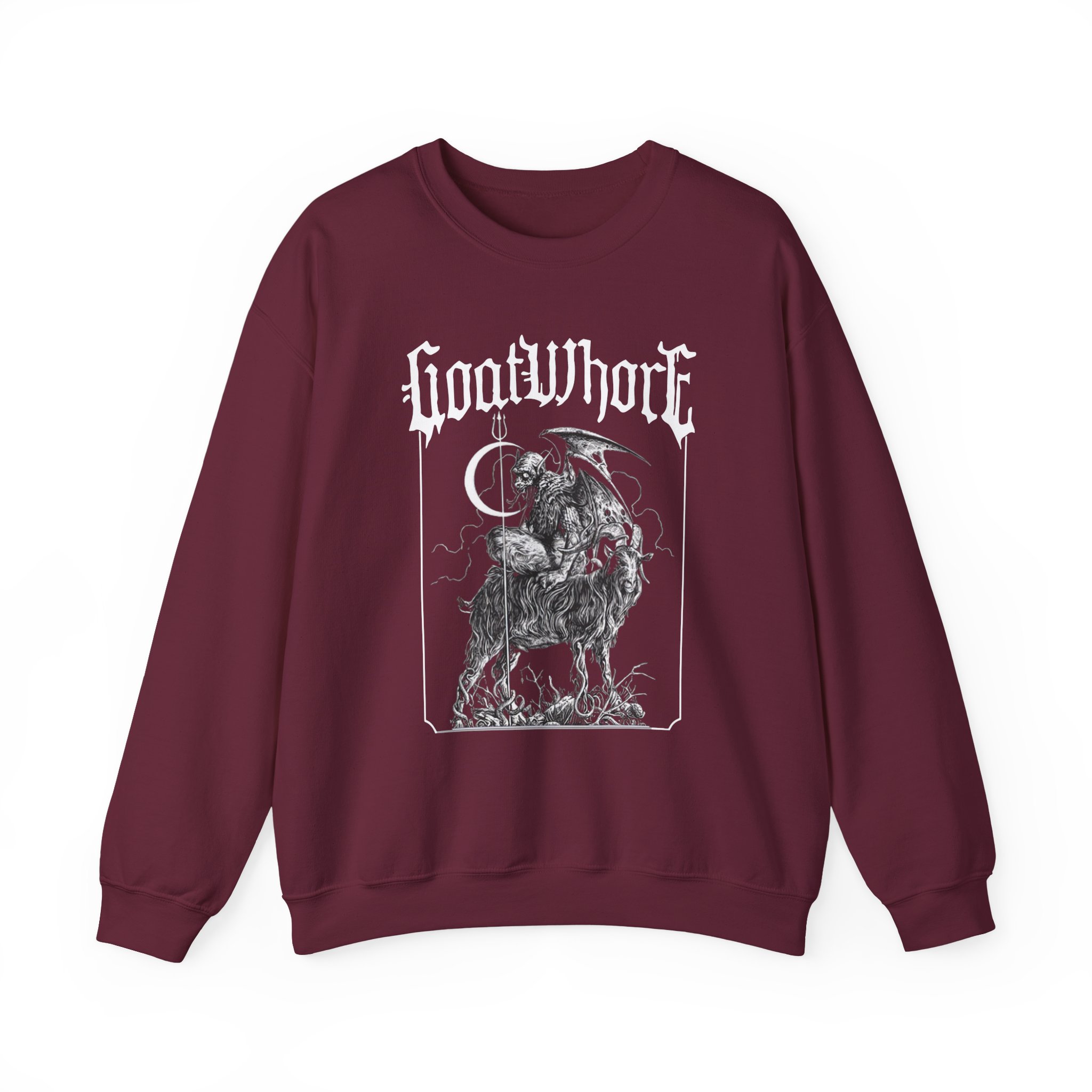 Goatwhore ghoul Unisex Heavy Blend™ Crewneck Sweatshirt - Image 3