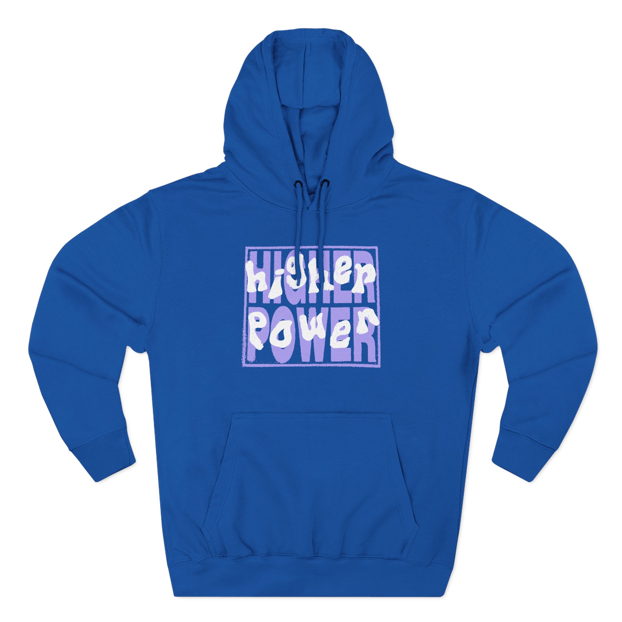 Higher Power Purple Logo Three-Panel Fleece Hoodie - Image 9