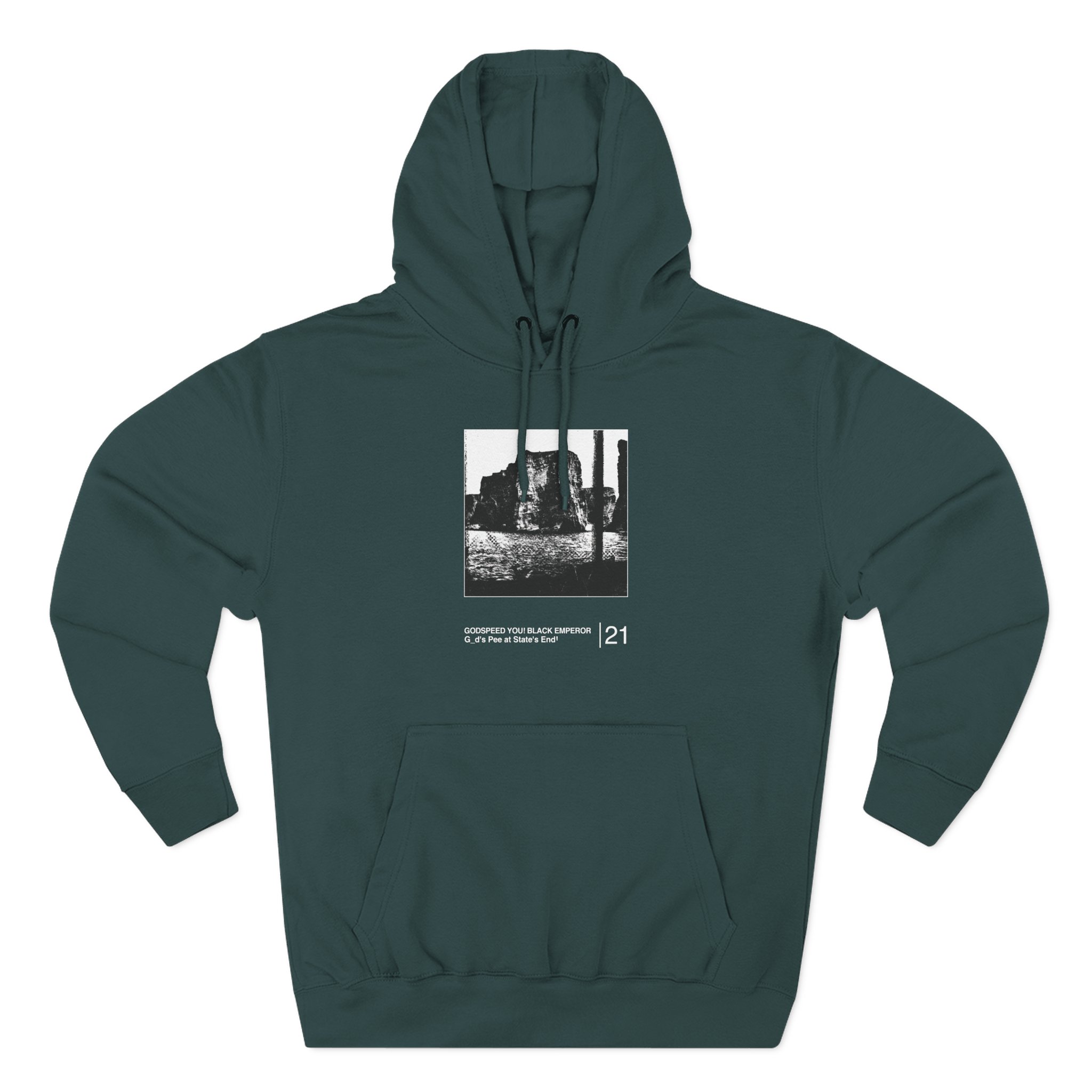 Godspeed You! Black Emperor God's Pee at State's End! Three-Panel Fleece Hoodie - Image 5