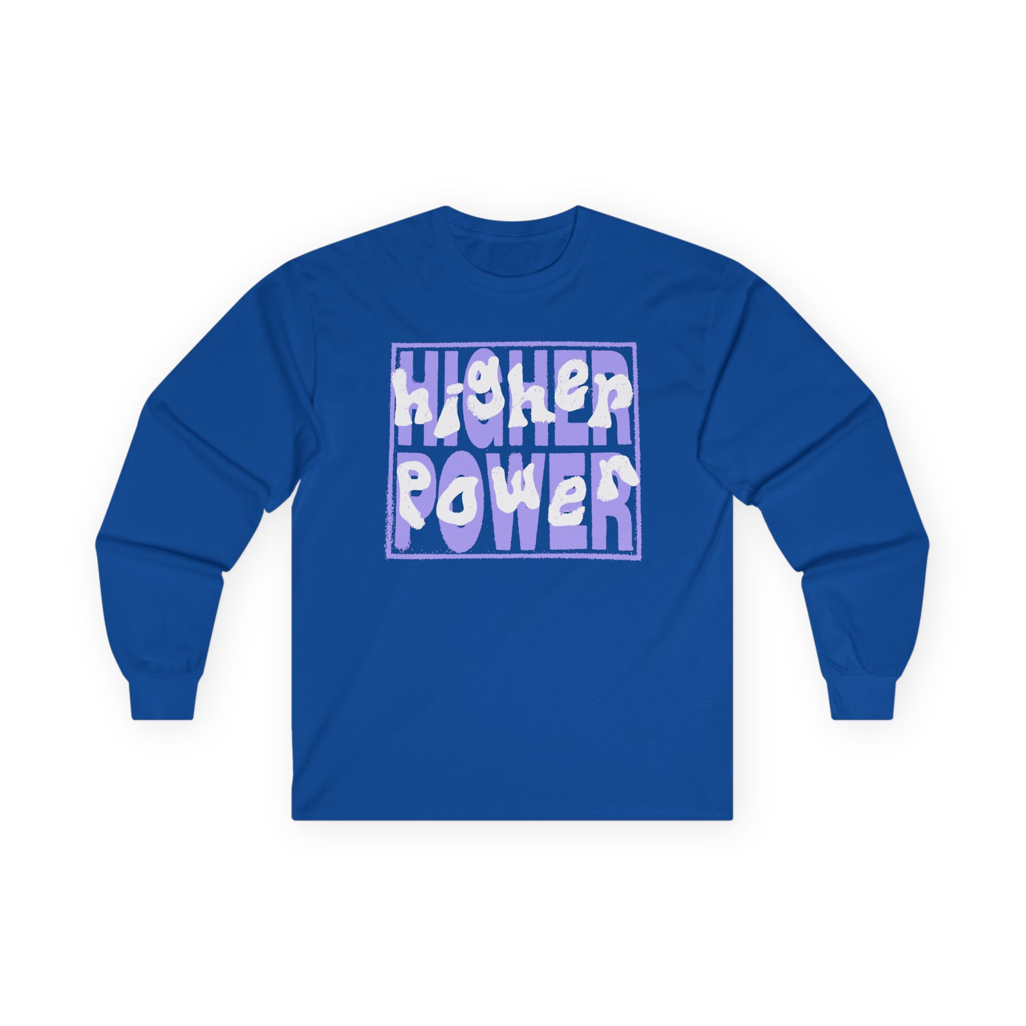 Higher Power Purple Logo Unisex Ultra Cotton Long Sleeve Tee - Image 11