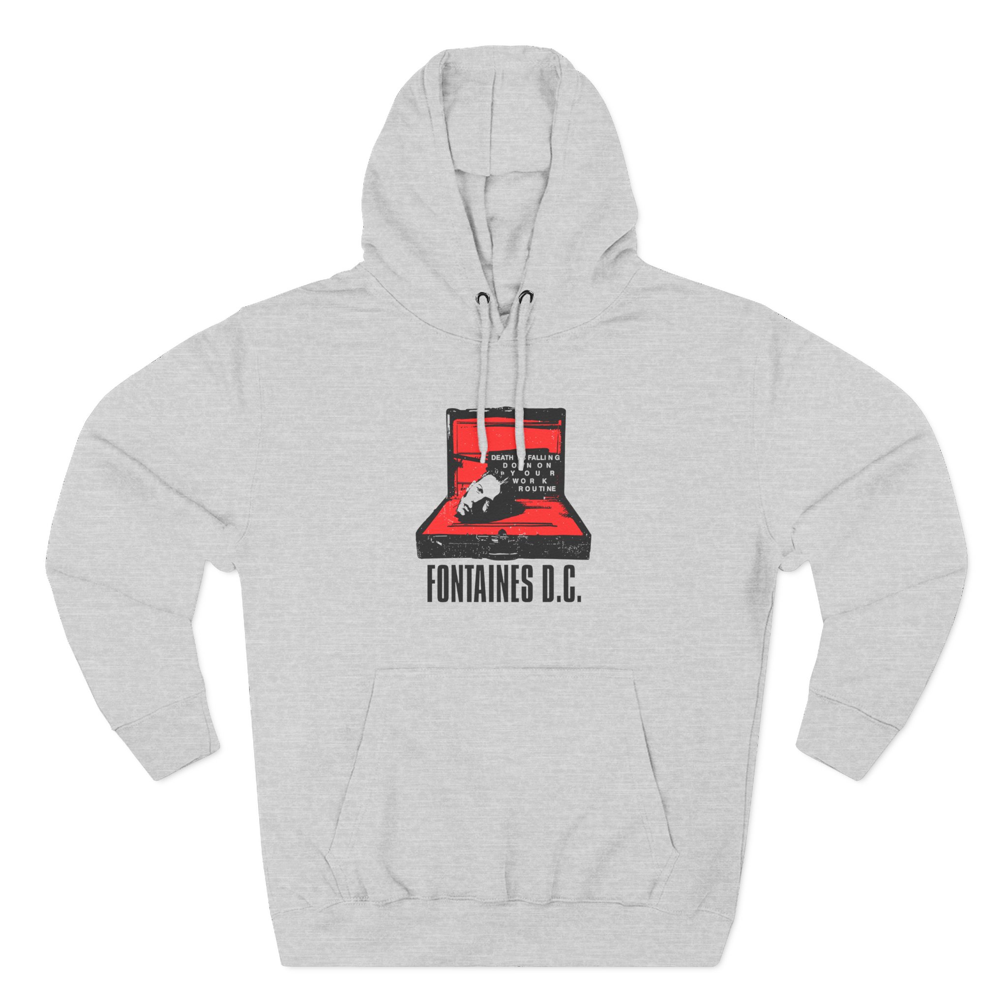 Fontaines Death Is Falling Down On Your Work Routine Three-Panel Fleece Hoodie - Image 3