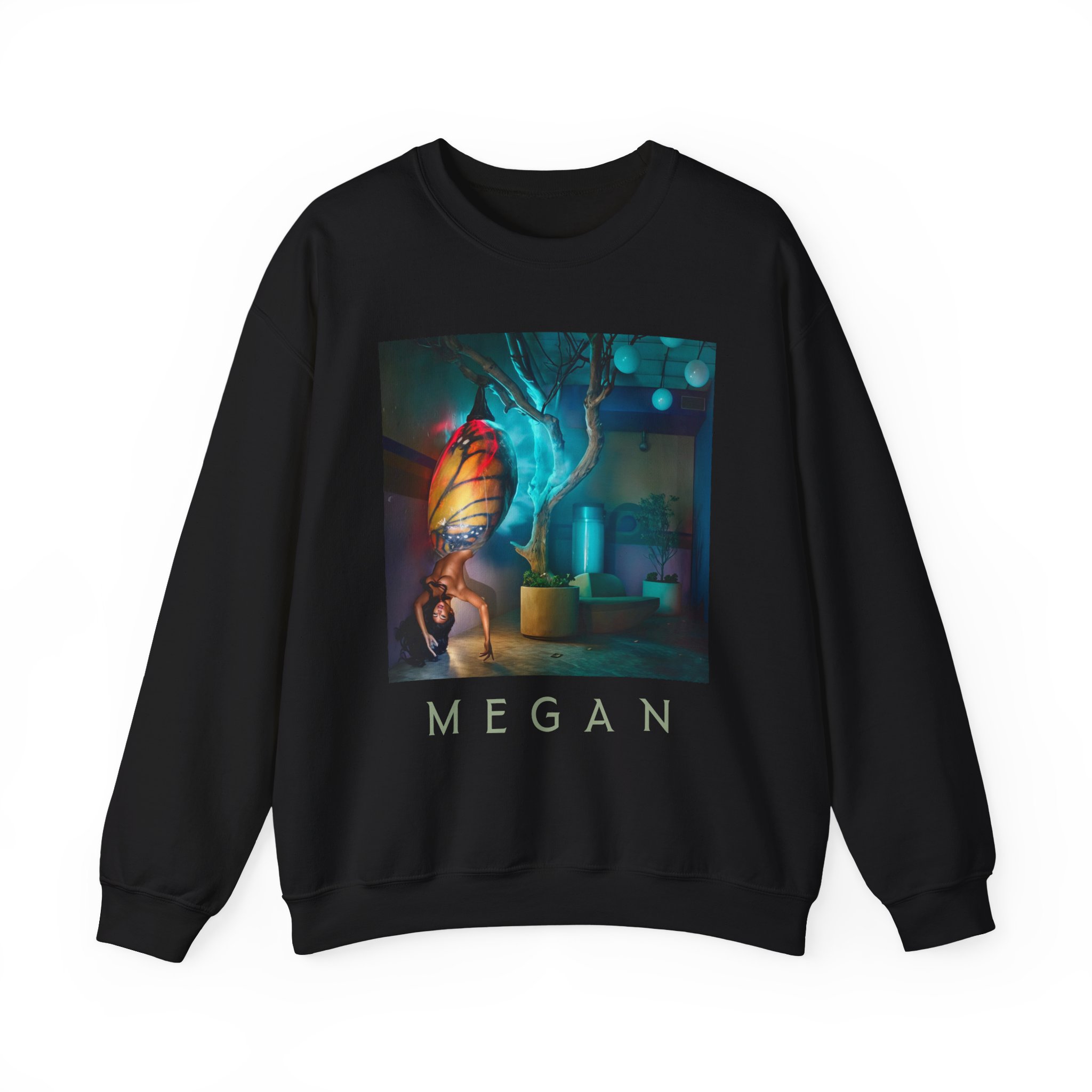 Megan Thee Stallion Butterfly Unisex Heavy Blend™ Crewneck Sweatshirt