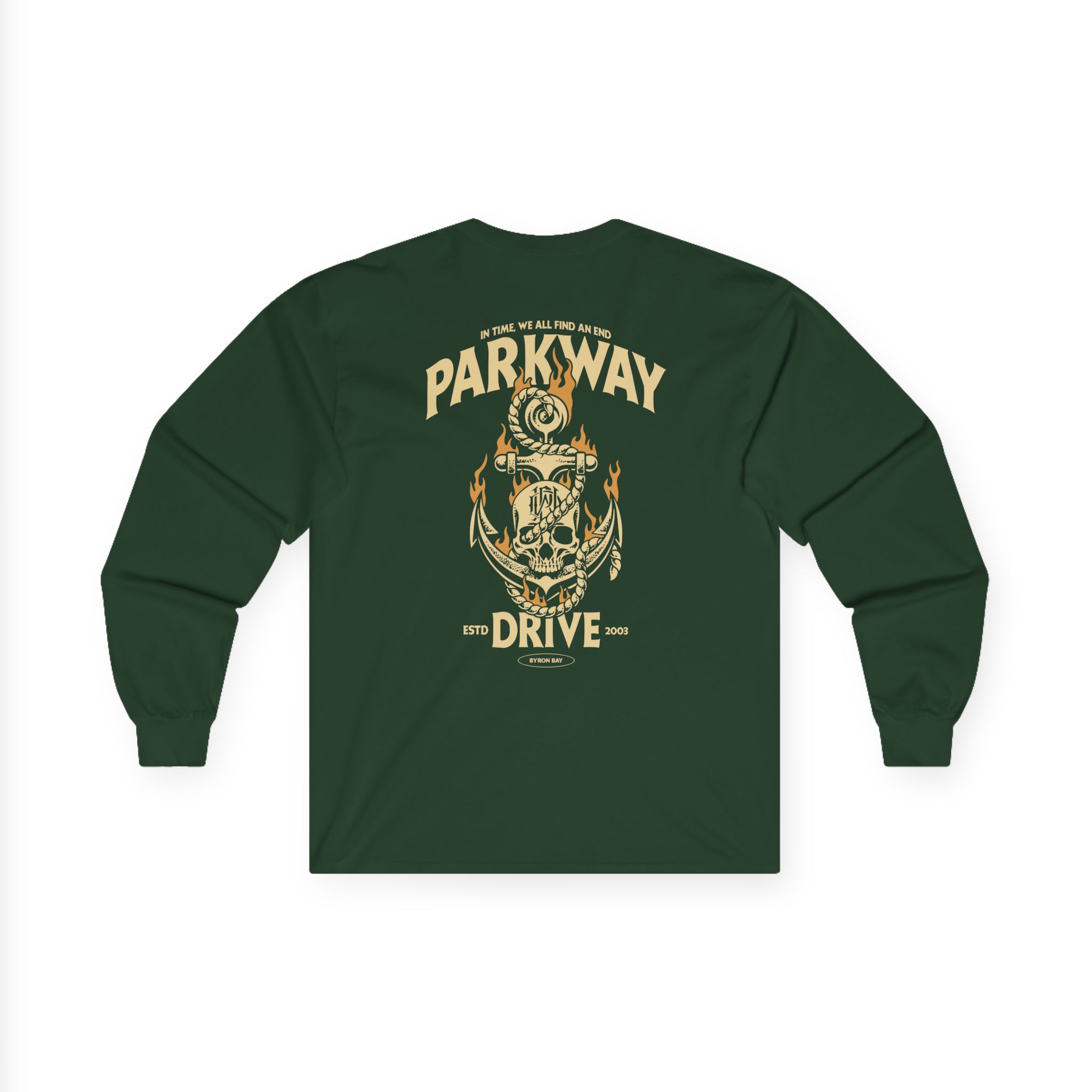 Parkway Drive Skull & Anchor Unisex Ultra Cotton Long Sleeve Tee - Image 8
