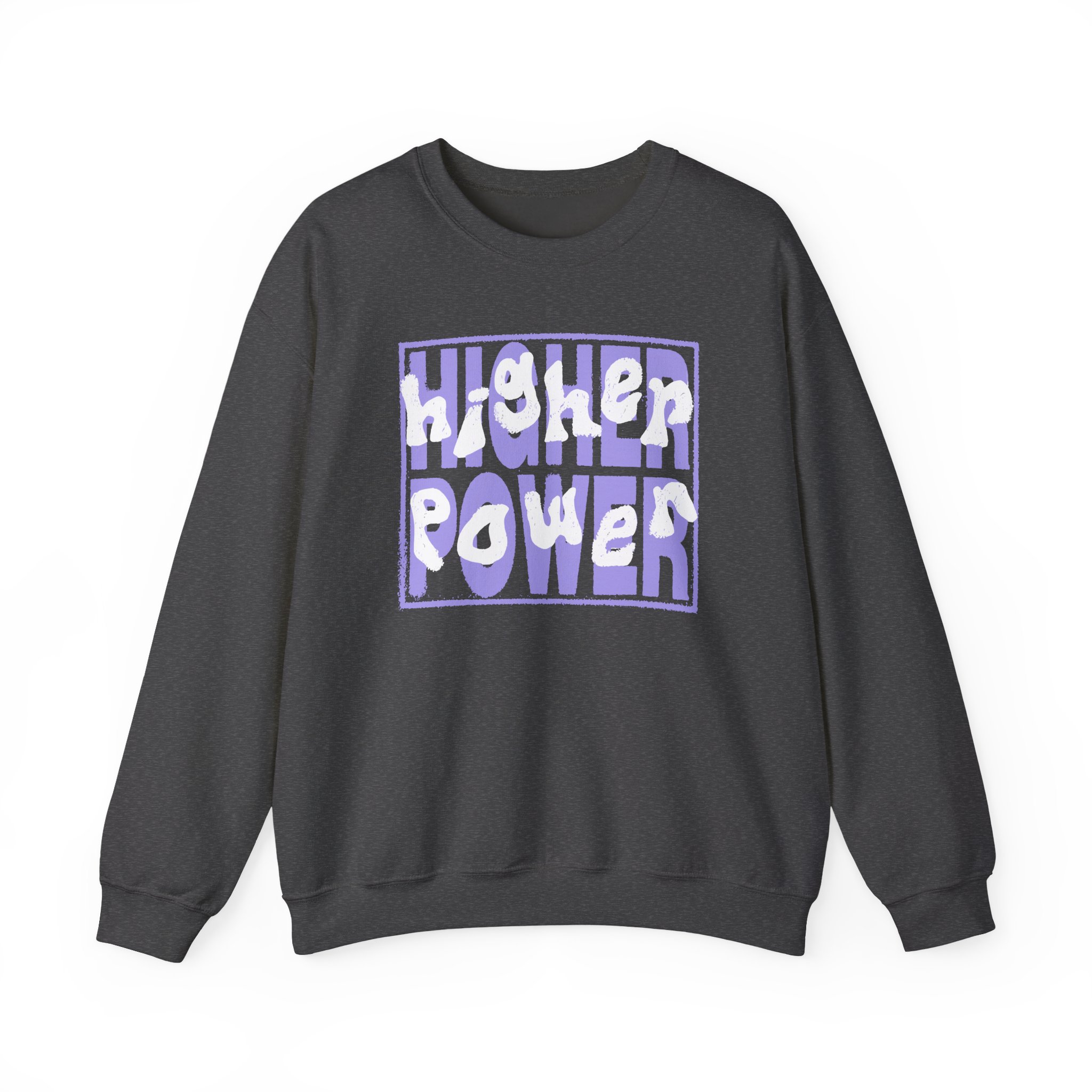 Higher Power Purple Logo Unisex Heavy Blend™ Crewneck Sweatshirt - Image 9