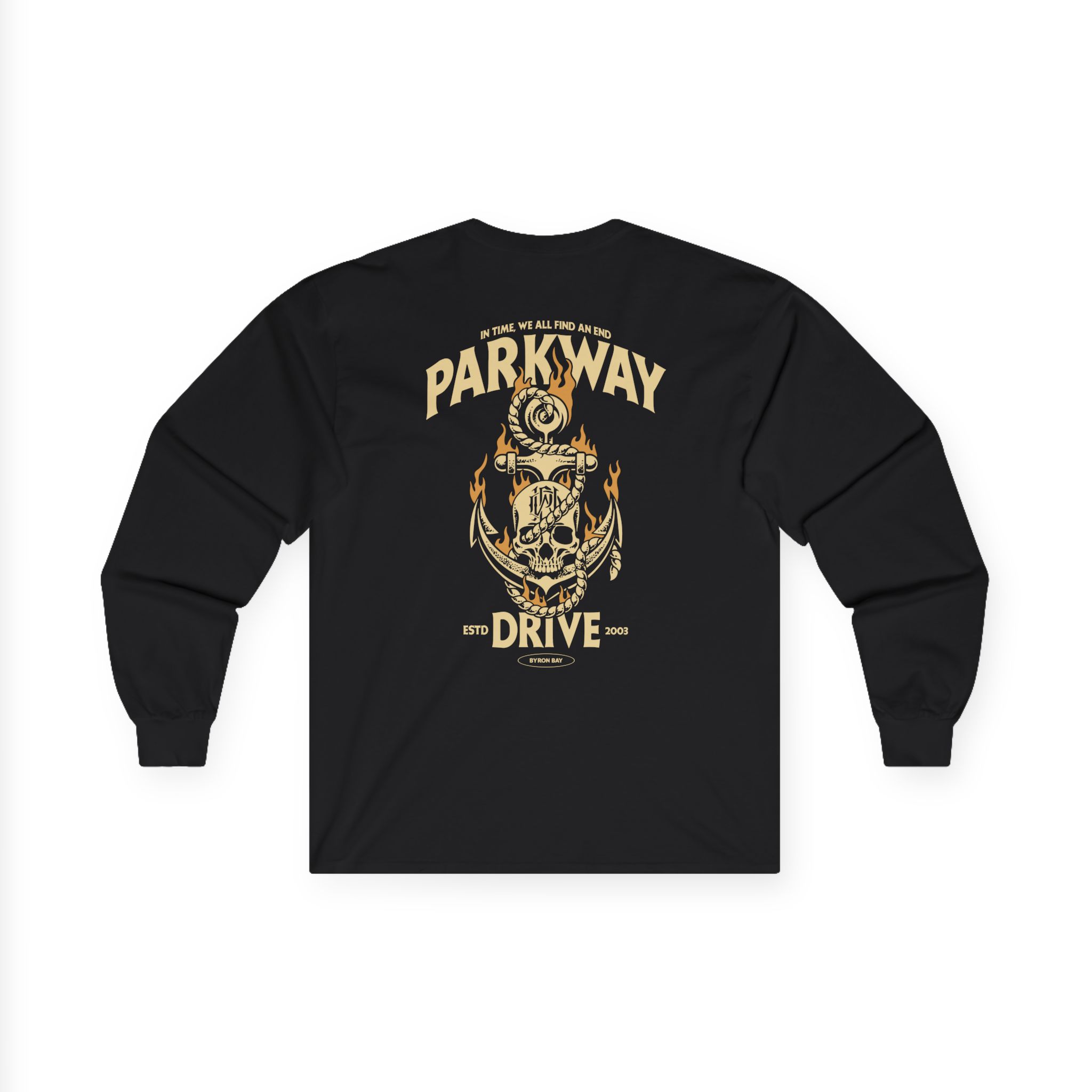 Parkway Drive Skull & Anchor Unisex Ultra Cotton Long Sleeve Tee - Image 2