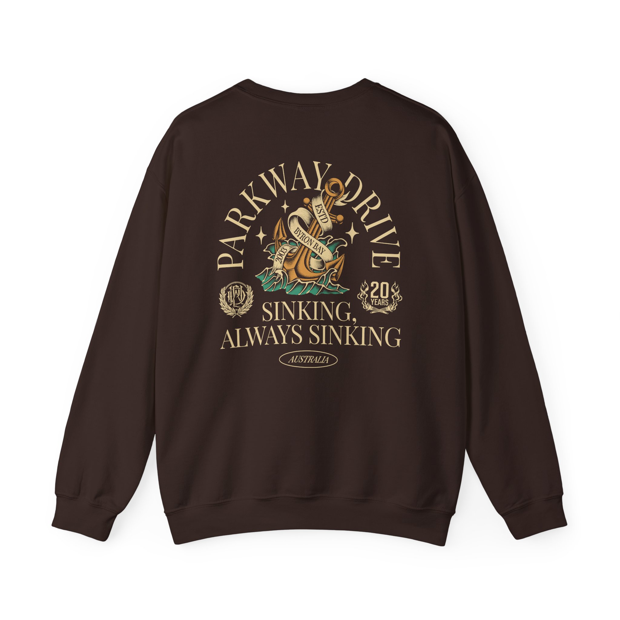 Parkway Drive Boneyards Anchor Unisex Heavy Blend™ Crewneck Sweatshirt - Image 6