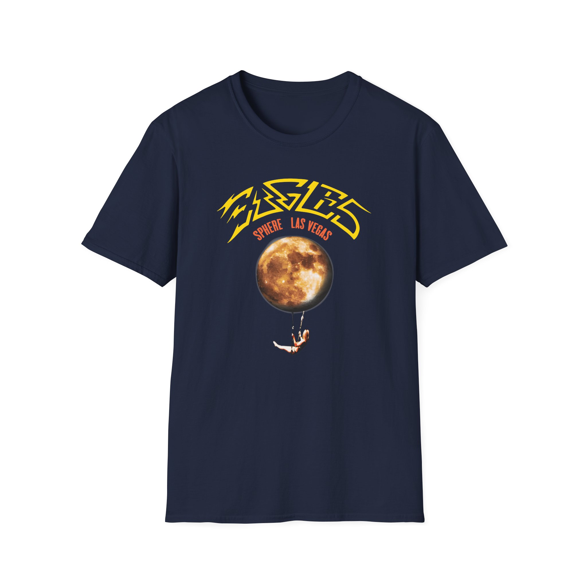 The Eagles Sphere Moon Trapeze Unisex Softstyle T-Shirt - Image 3