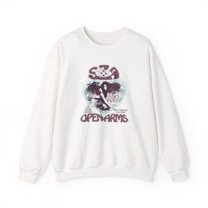 Sza Open Arms Tour Sand Unisex Heavy Blend™ Crewneck Sweatshirt