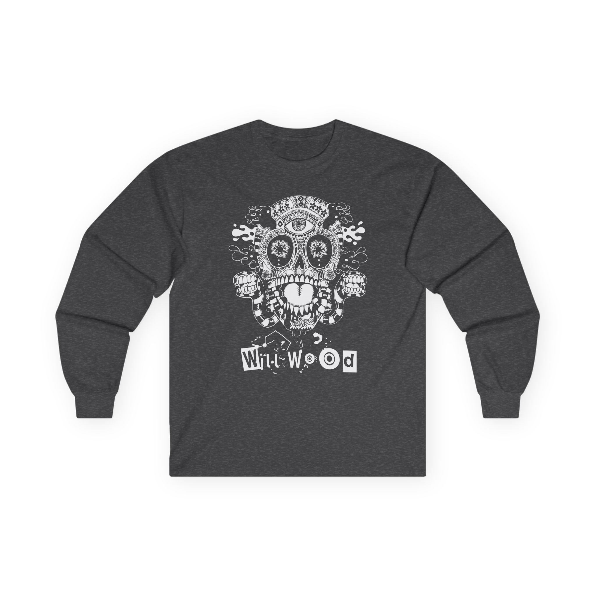 Will Wood Host Skull Unisex Ultra Cotton Long Sleeve Tee - Image 7