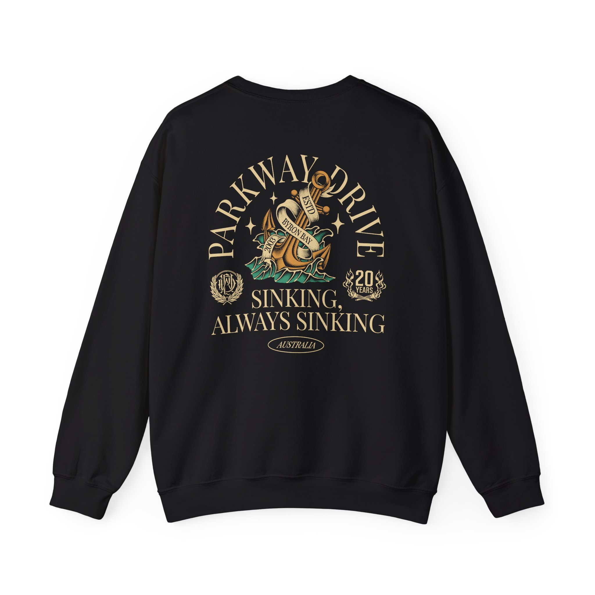 Parkway Drive Boneyards Anchor Unisex Heavy Blend™ Crewneck Sweatshirt - Image 2