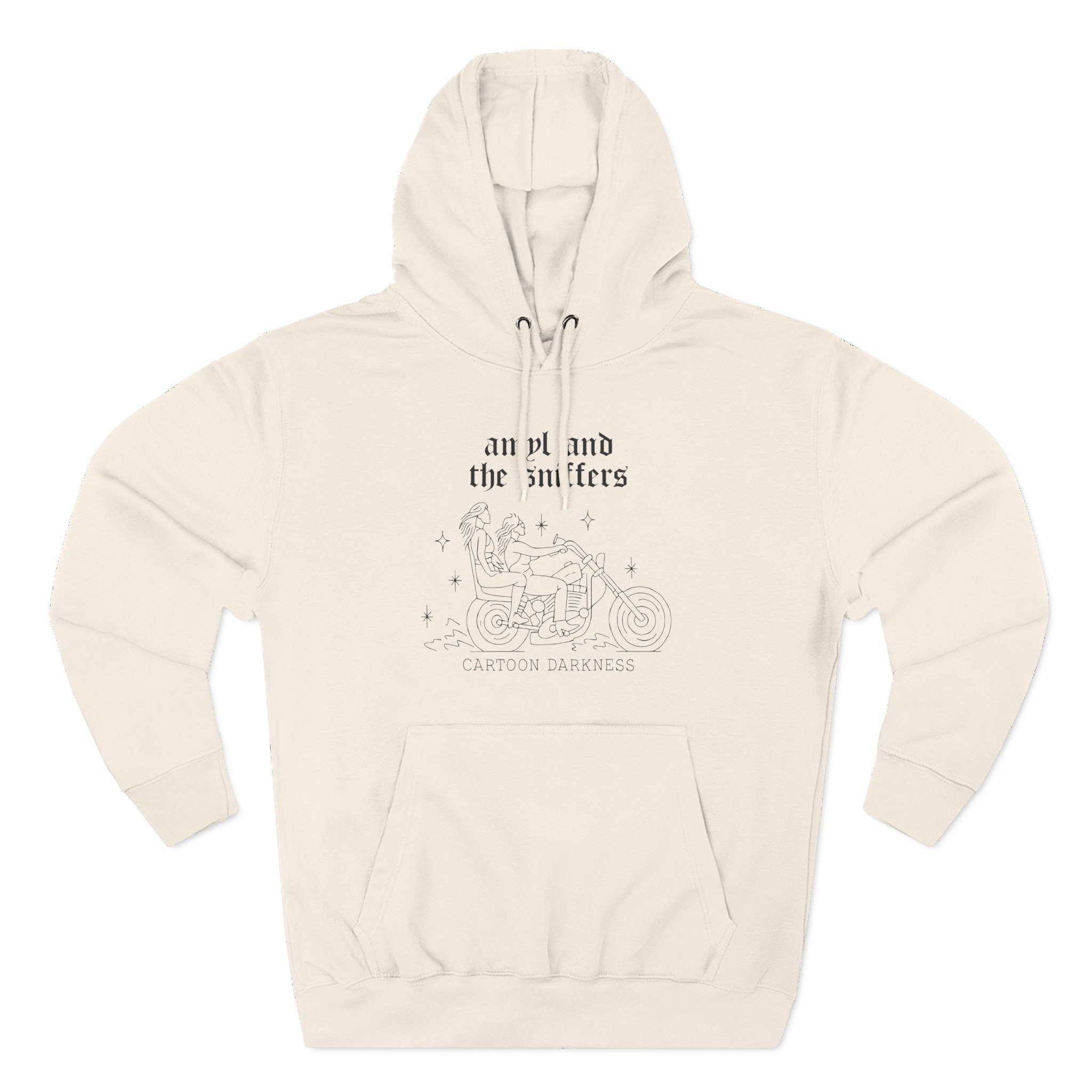 Amyl and the Sniffers Motorbike Three-Panel Fleece Hoodie - Image 5