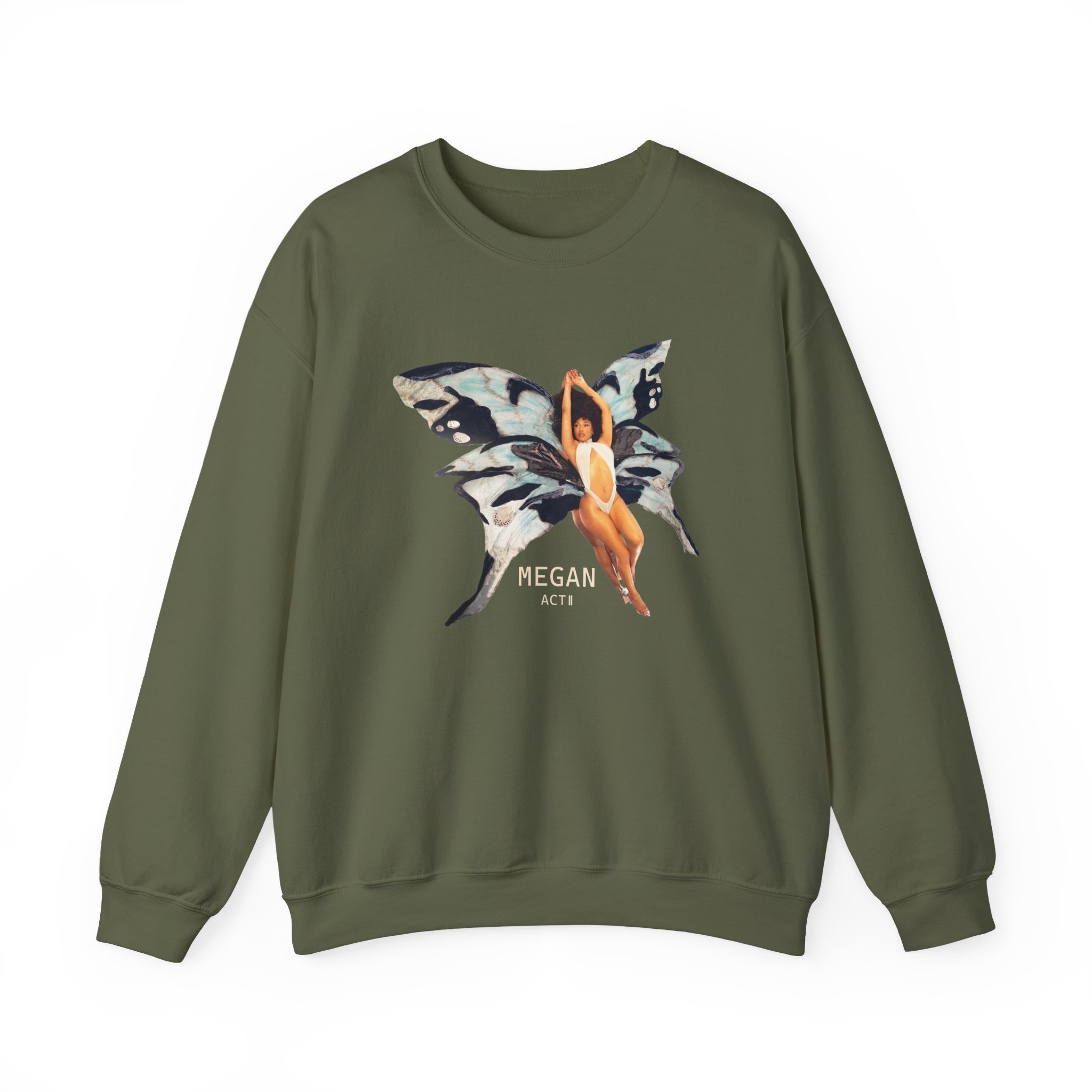 Megan Thee Stallion Butterfly Unisex Heavy Blend™ Crewneck Sweatshirt - Image 7