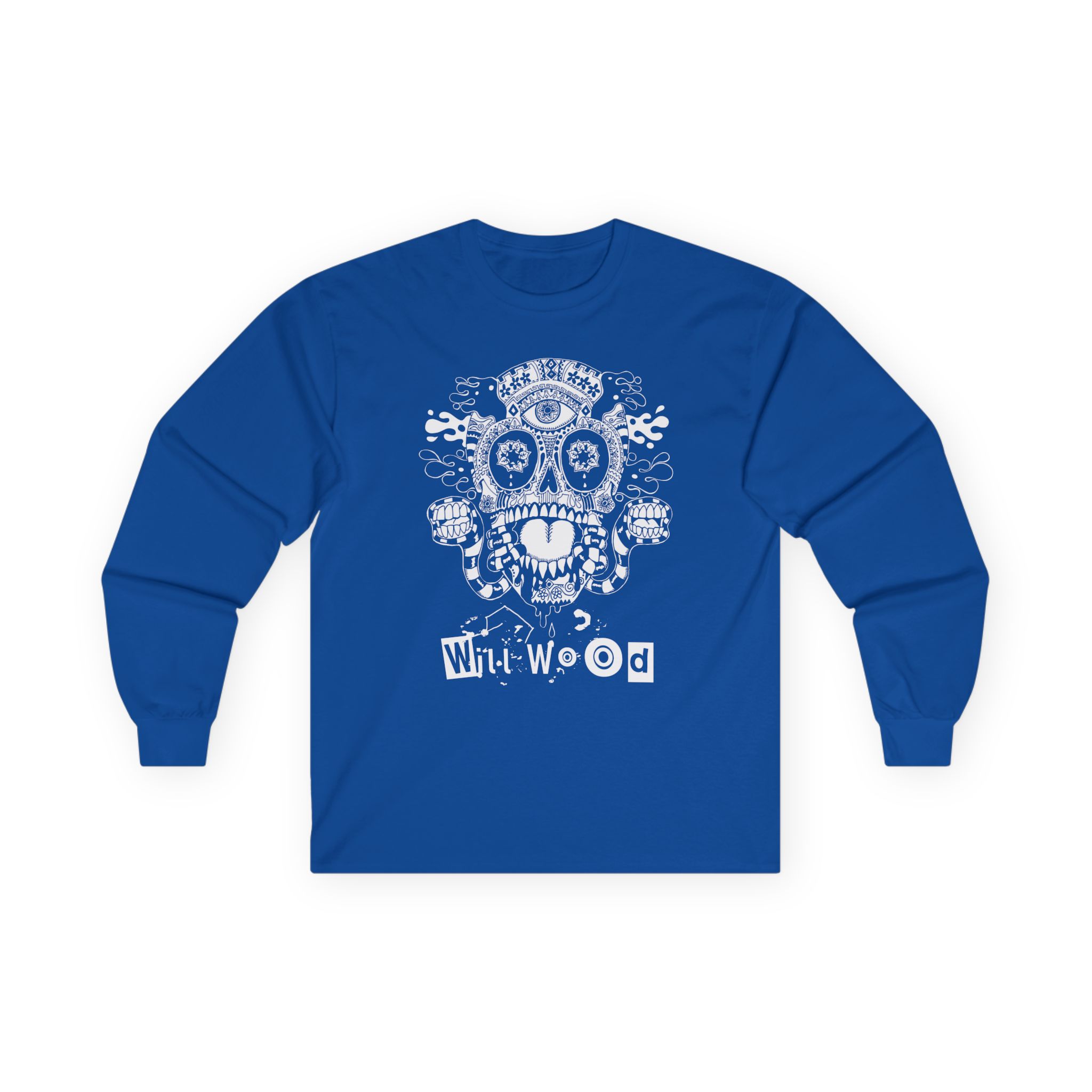 Will Wood Host Skull Unisex Ultra Cotton Long Sleeve Tee - Image 9