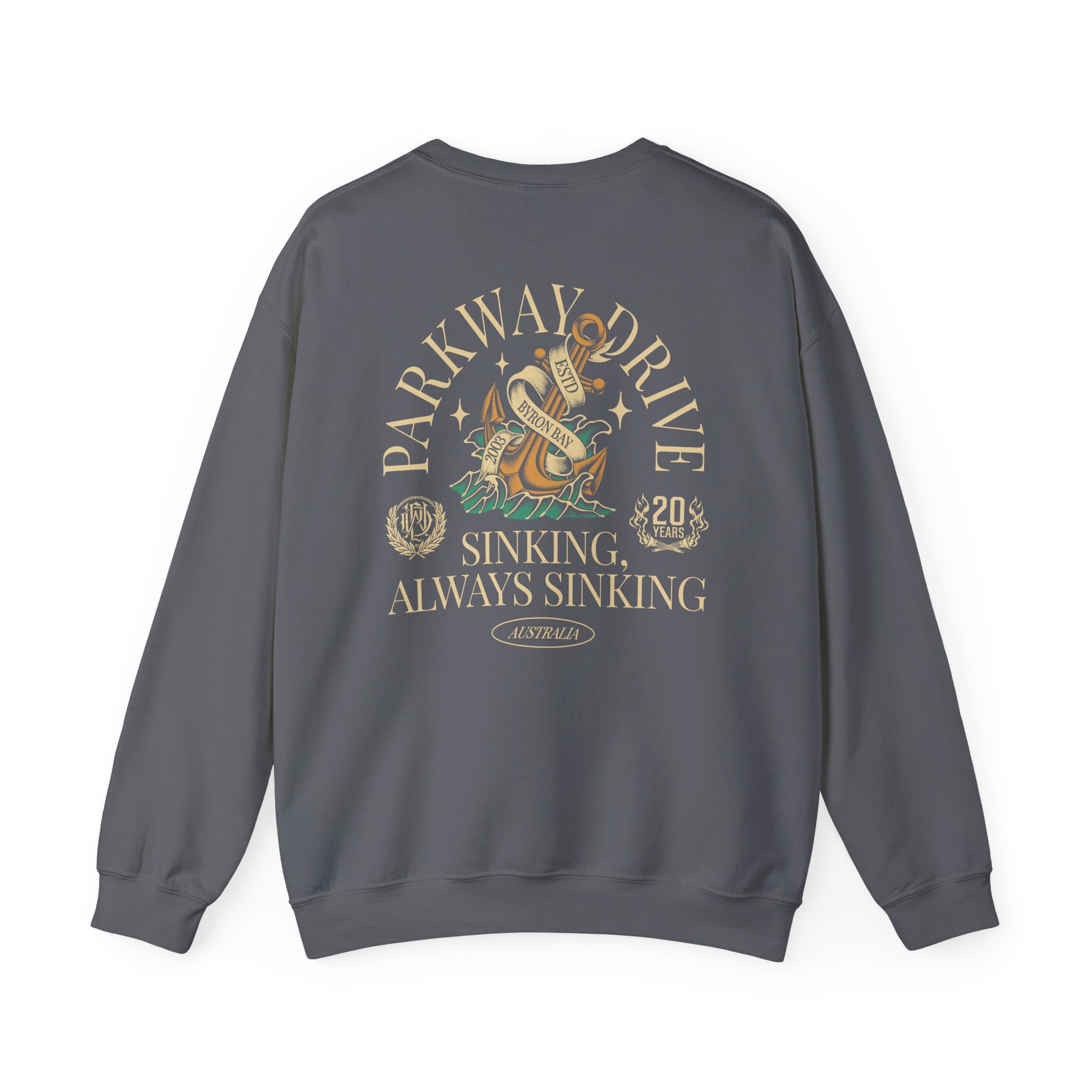 Parkway Drive Boneyards Anchor Unisex Heavy Blend™ Crewneck Sweatshirt - Image 14