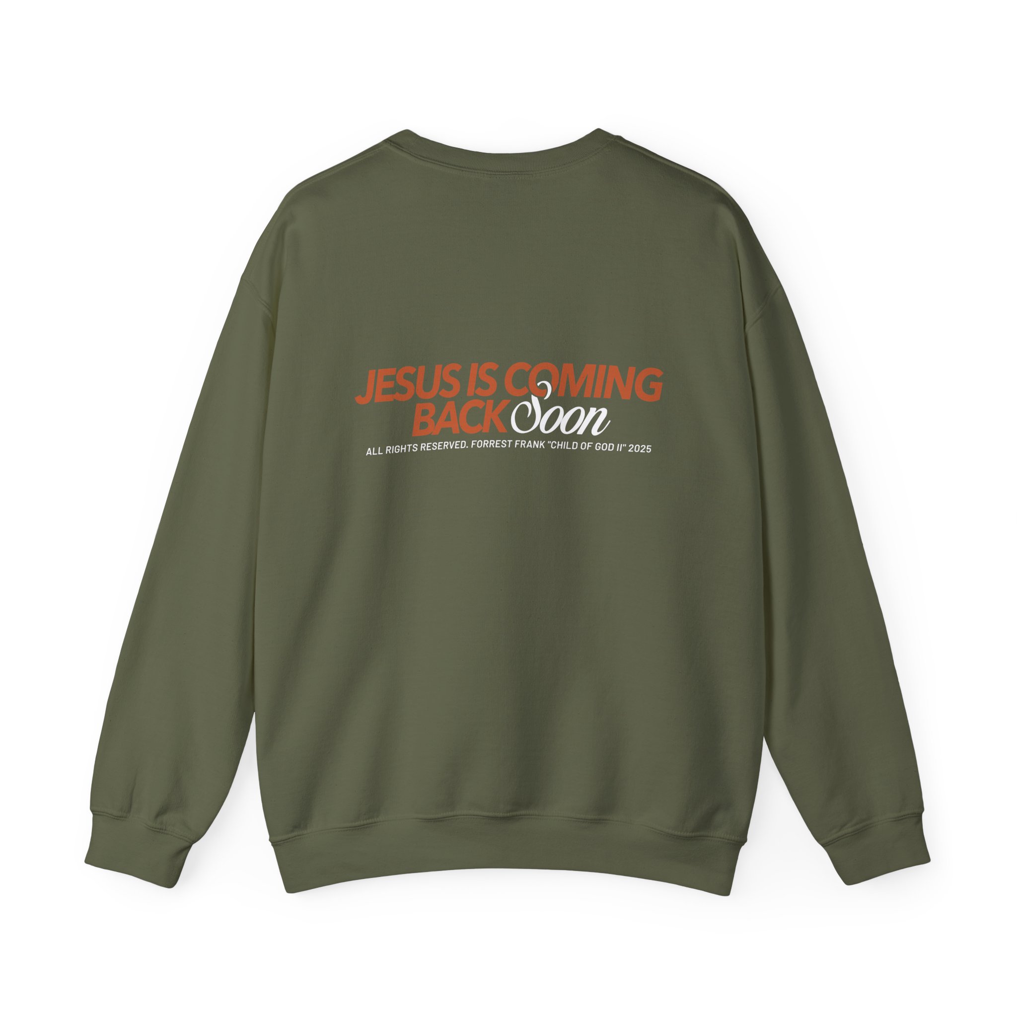 Forrest Frank Jesus is Coming Back Soon Unisex Heavy Blend™ Crewneck Sweatshirt - Image 8