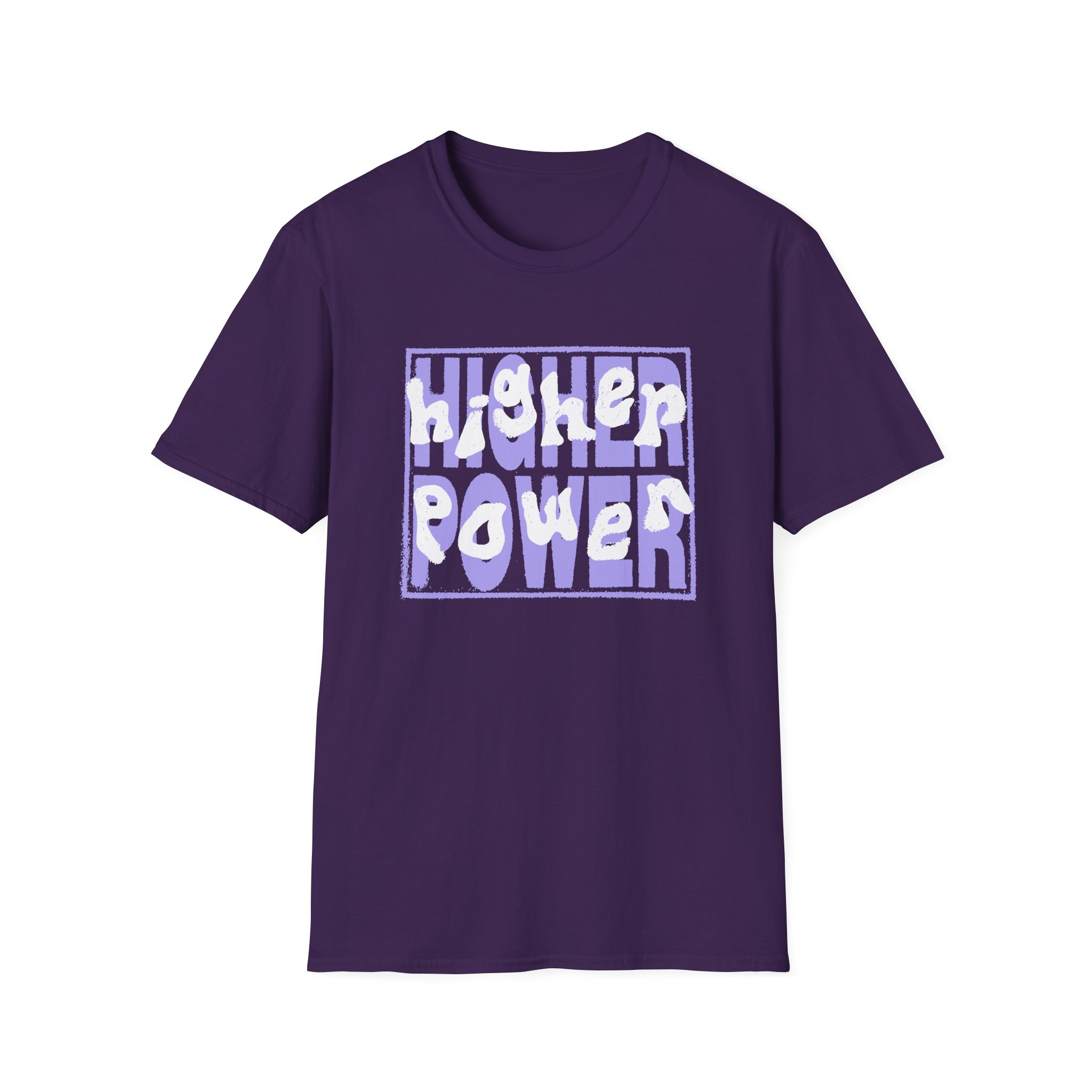 Higher Power Purple Logo Unisex Softstyle T-Shirt - Image 21