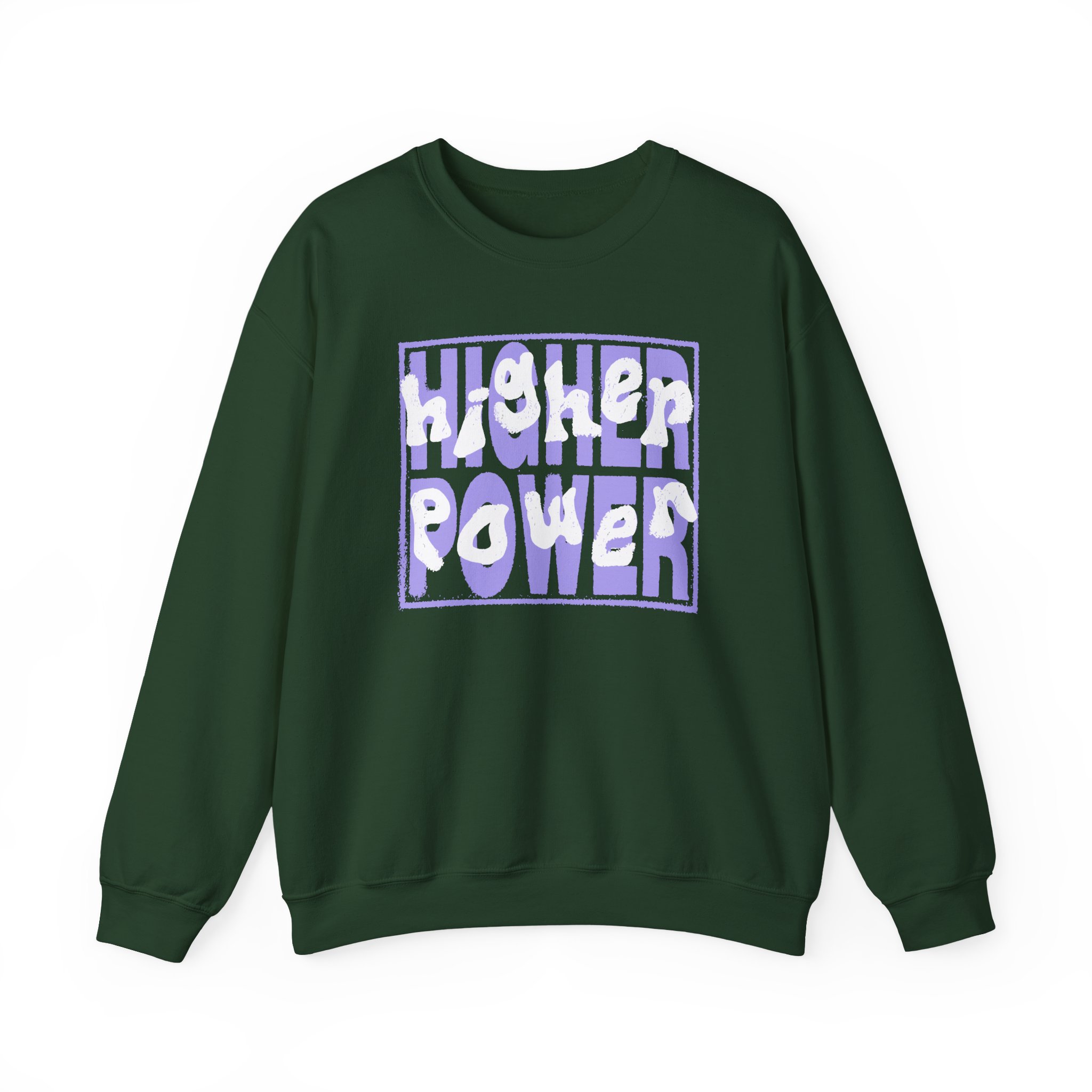 Higher Power Purple Logo Unisex Heavy Blend™ Crewneck Sweatshirt - Image 7