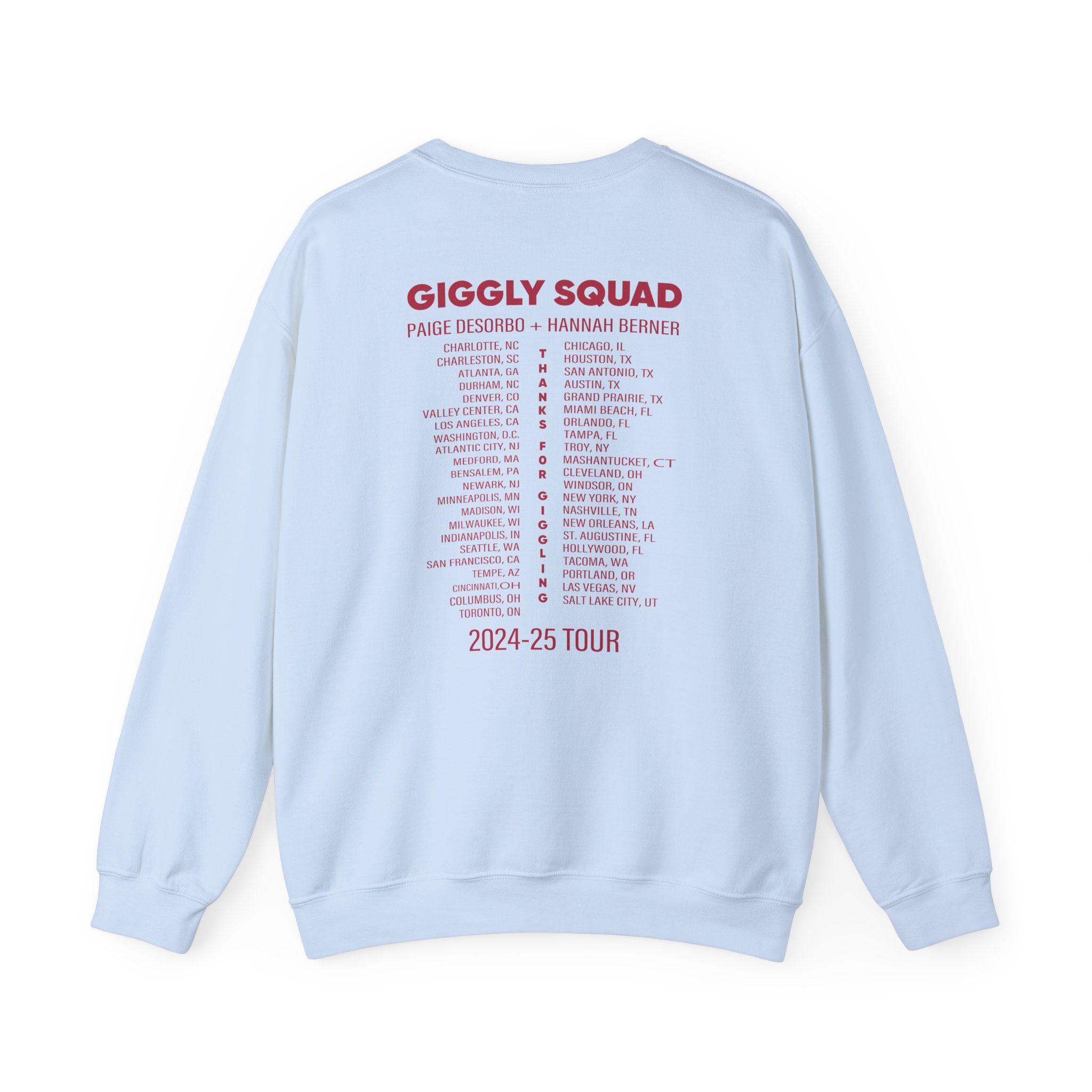 Giggly Squad Thank You for Giggling 2024-2025 Unisex Heavy Blend™ Crewneck Sweatshirt - Image 8